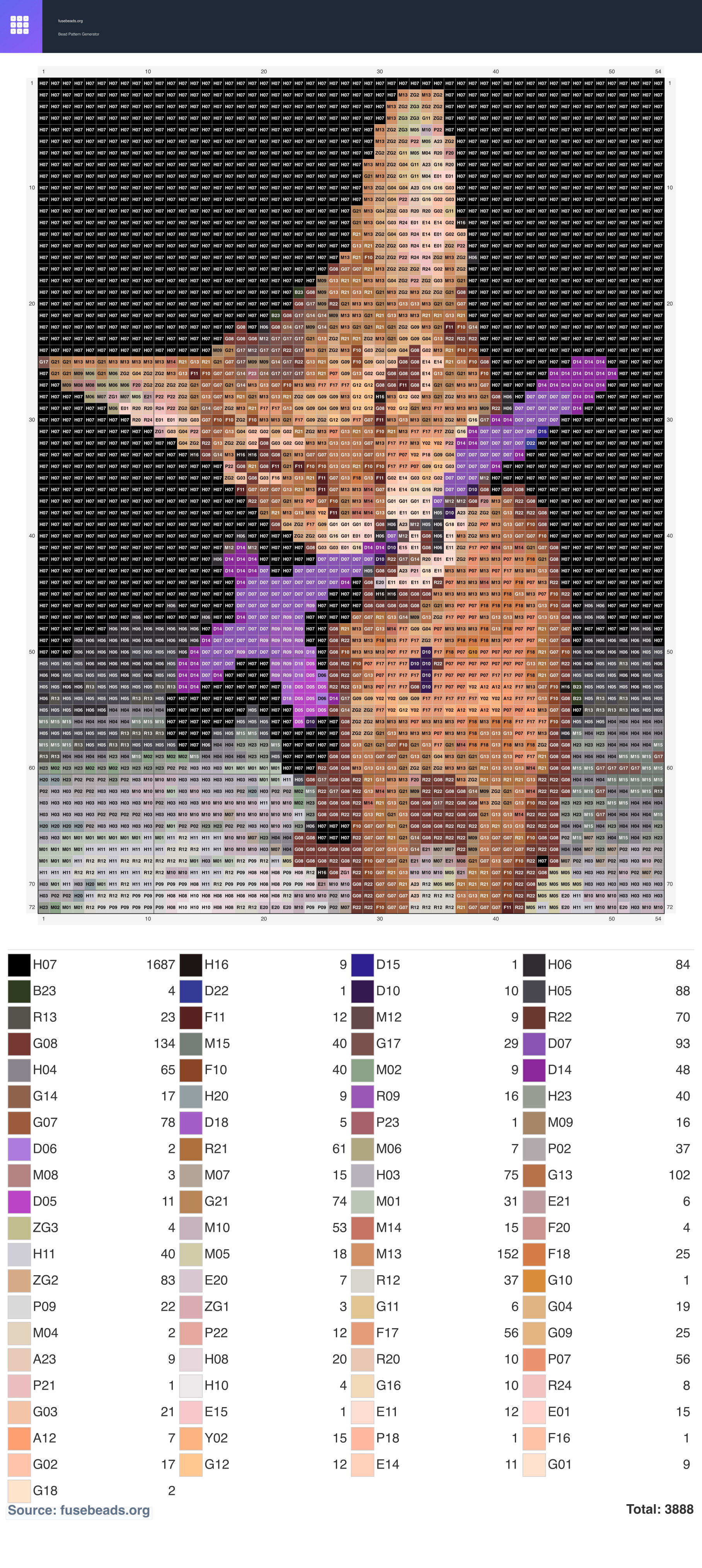 Kawaii #2117 perler beads pattern