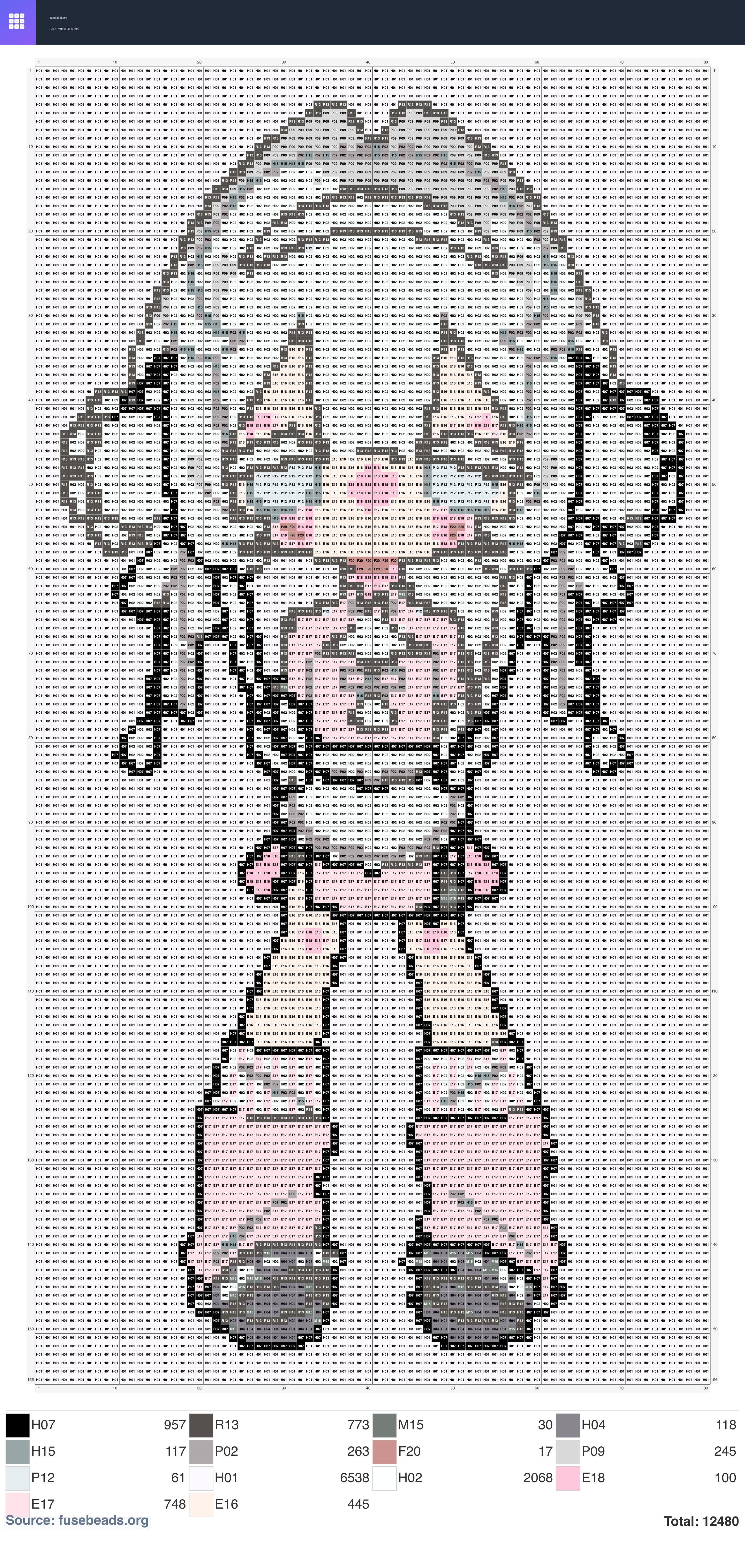 Asian Girl 2 perler beads pattern