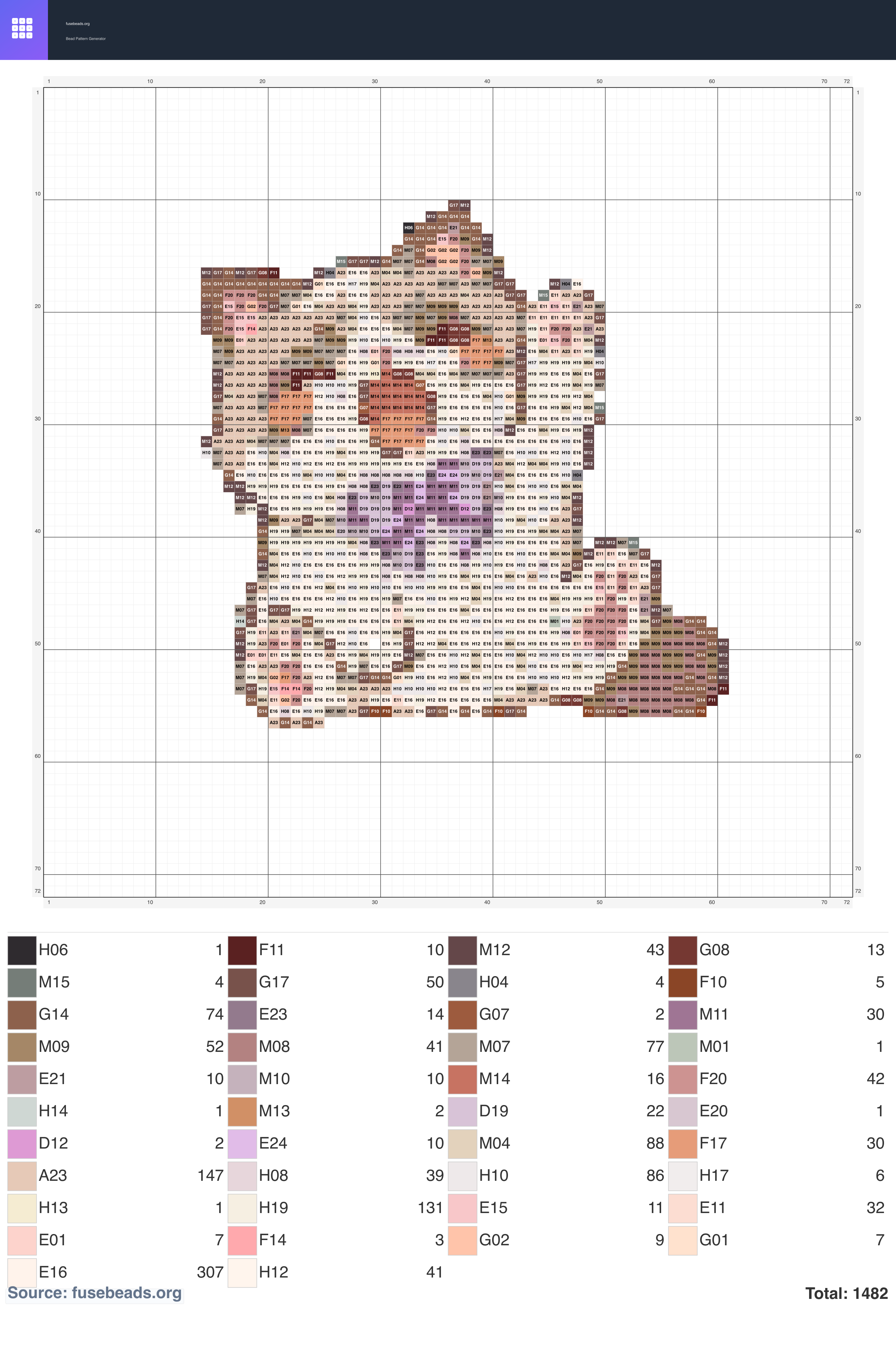 Cute Kitten perler beads pattern