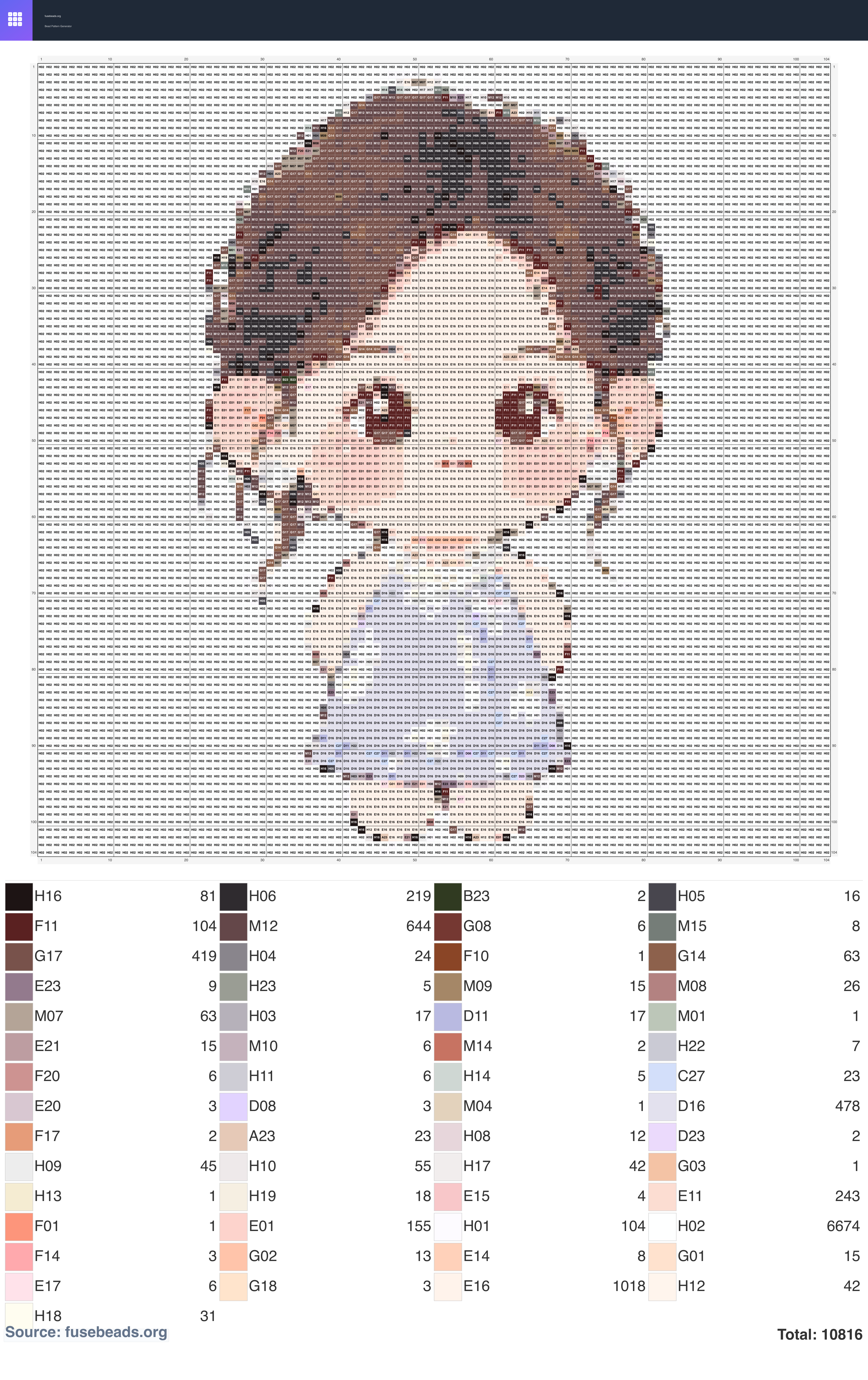 Kawaii #2156 perler beads pattern