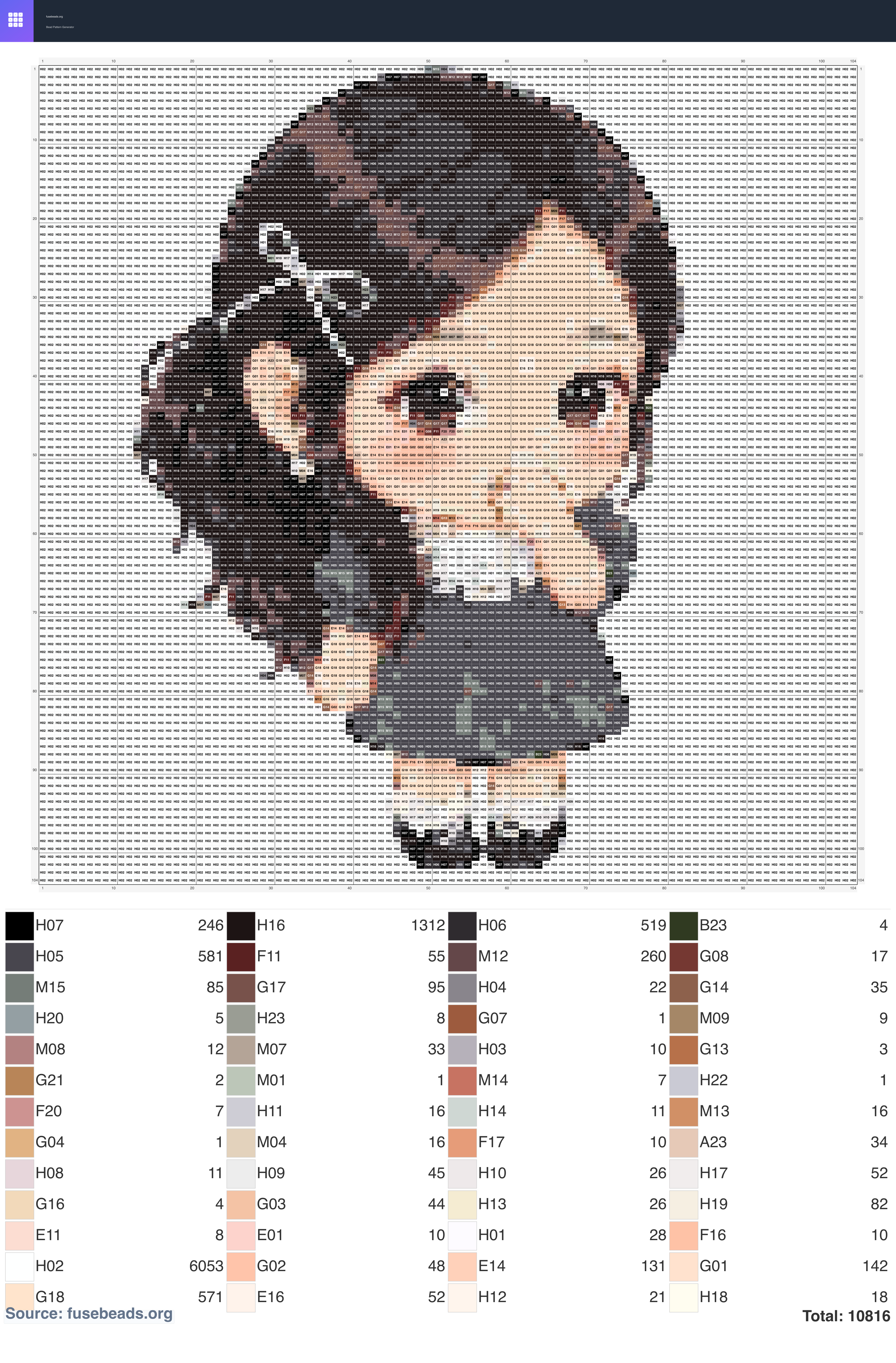 Heart Signal perler beads pattern