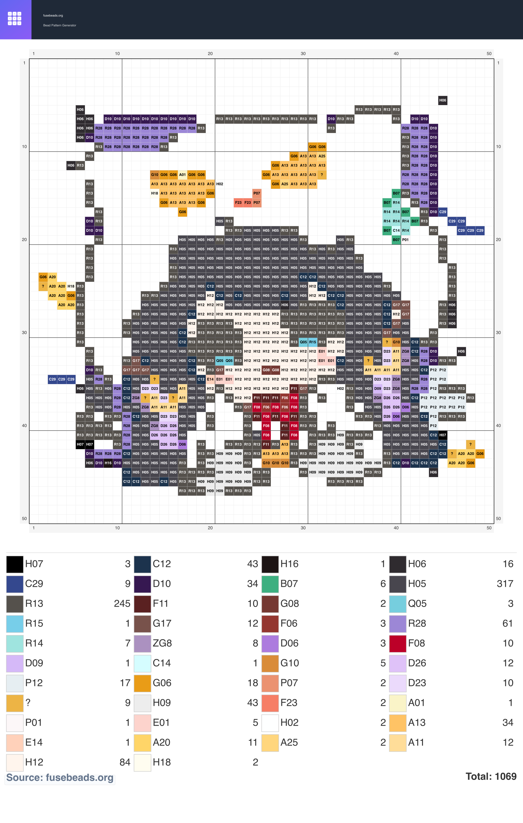 Halloween #2176 perler beads pattern