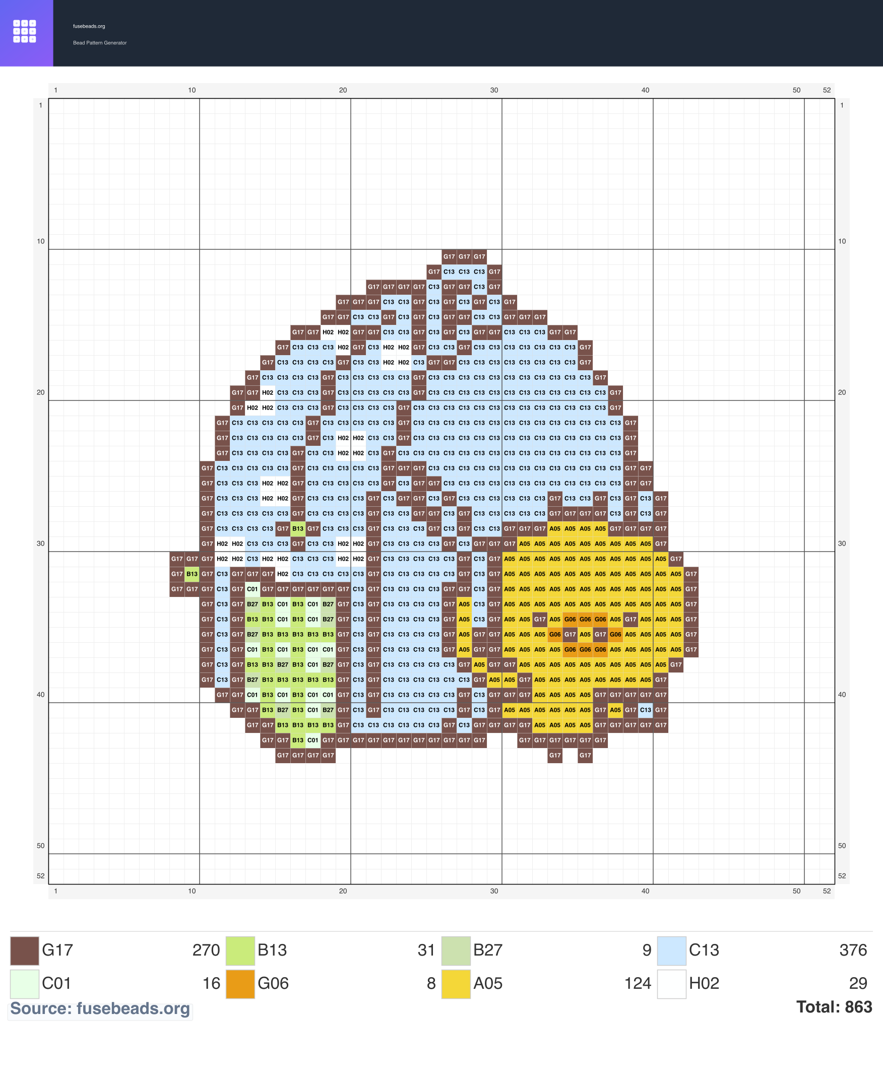 Back To School perler beads pattern
