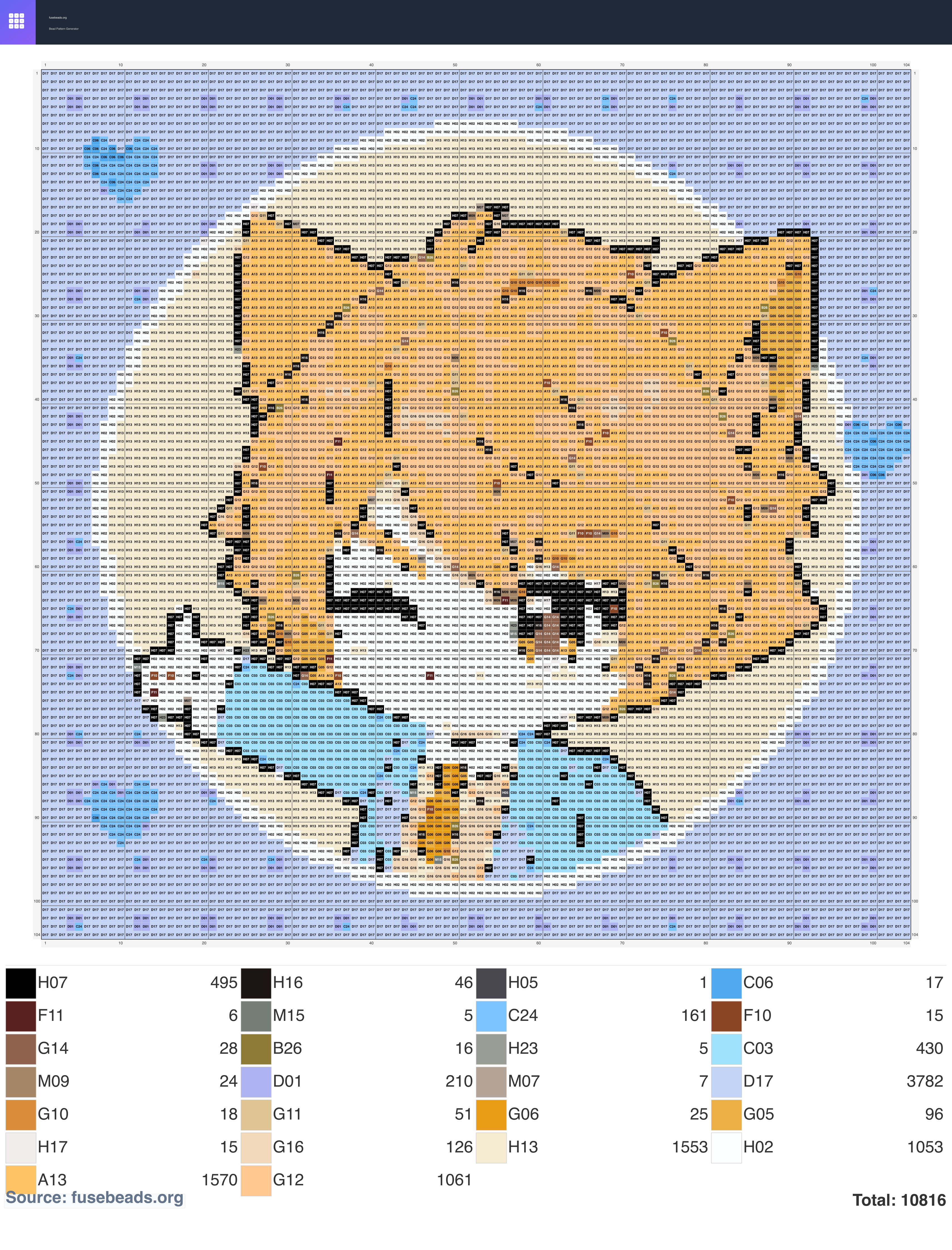 Kawaii #2211 perler beads pattern