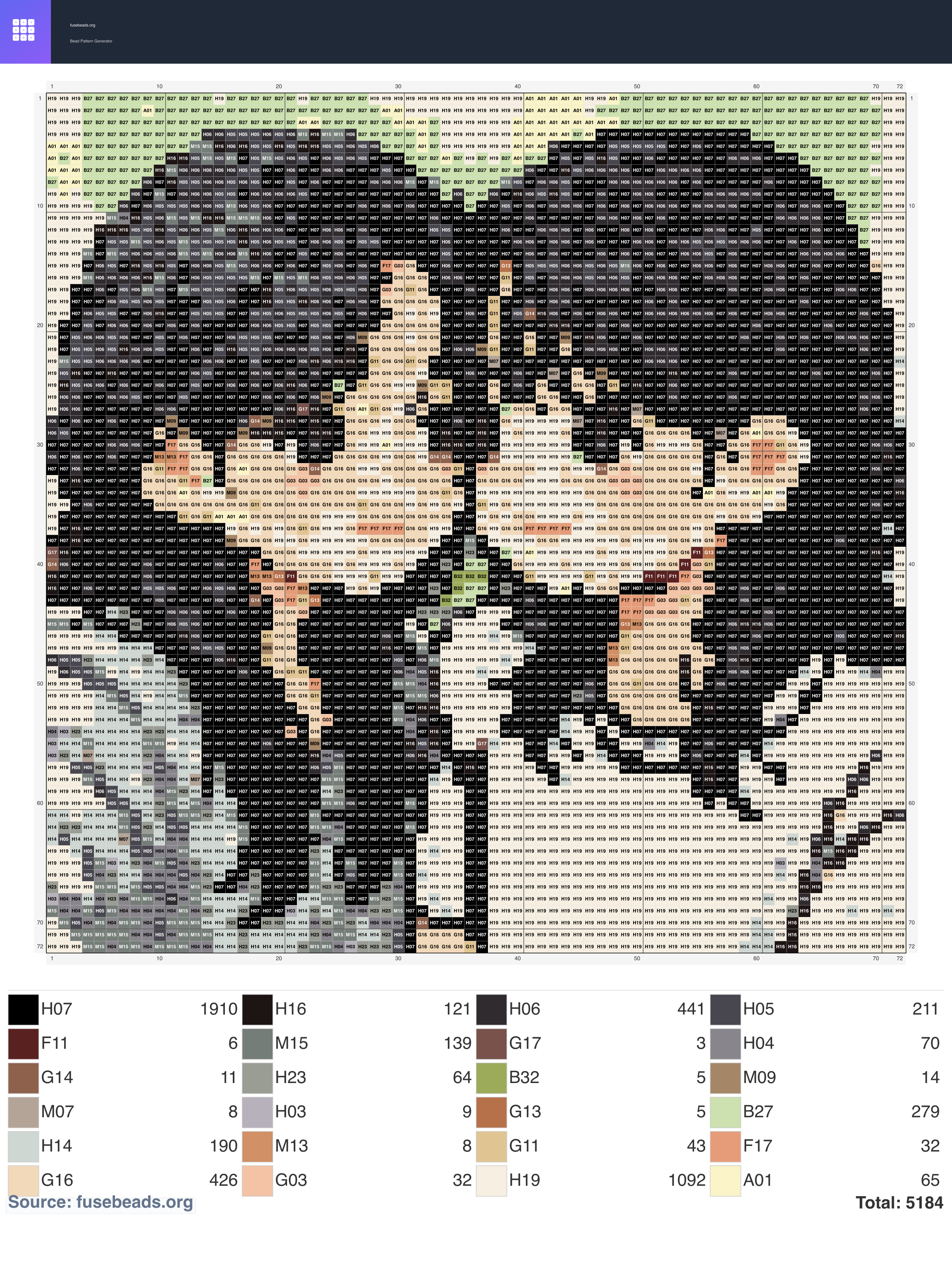 Kawaii #2235 perler beads pattern