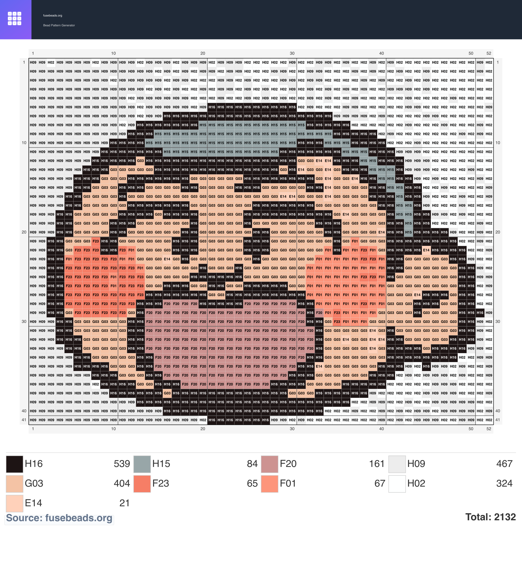Masao ~ perler beads pattern