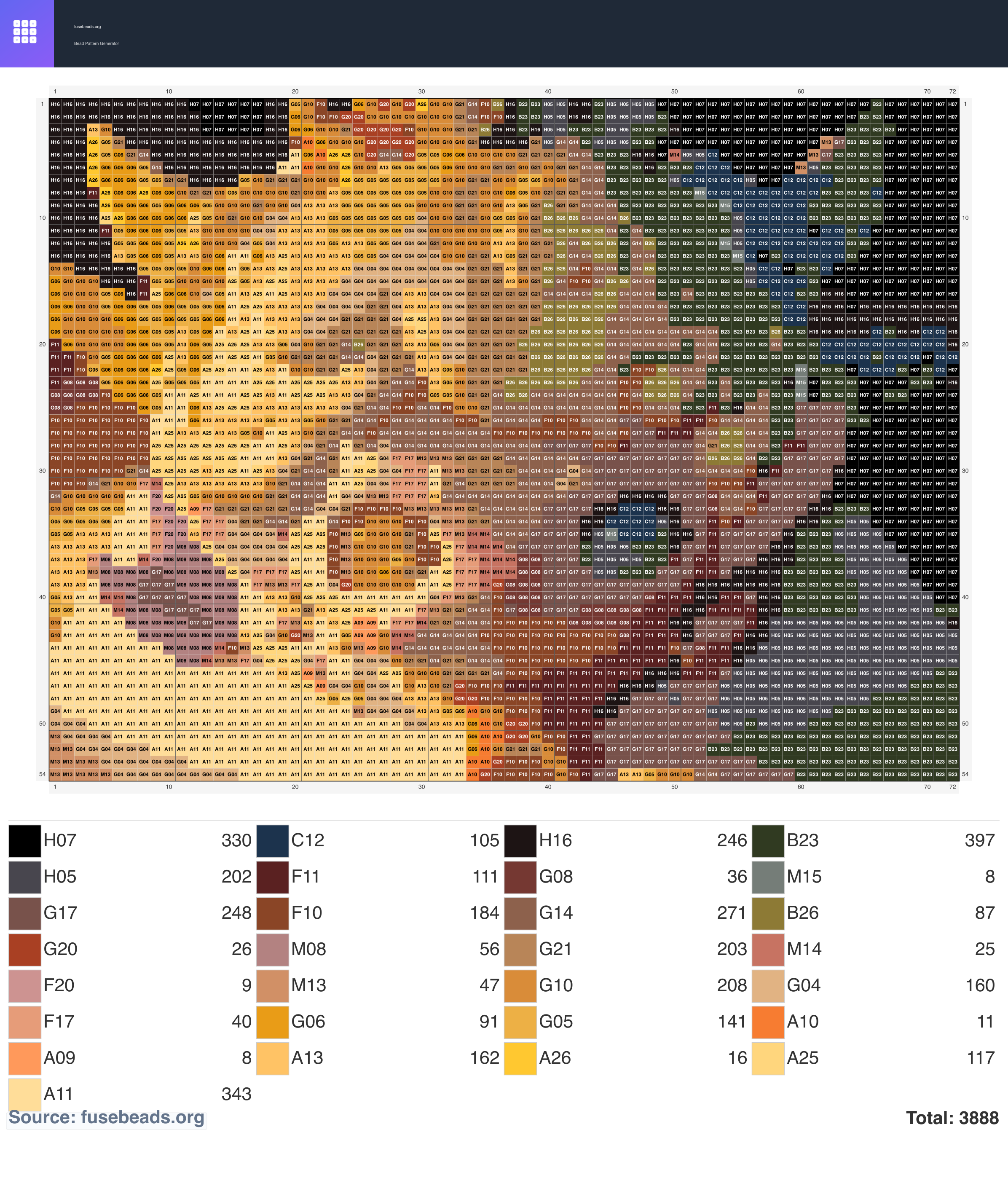 Kawaii #2313 perler beads pattern