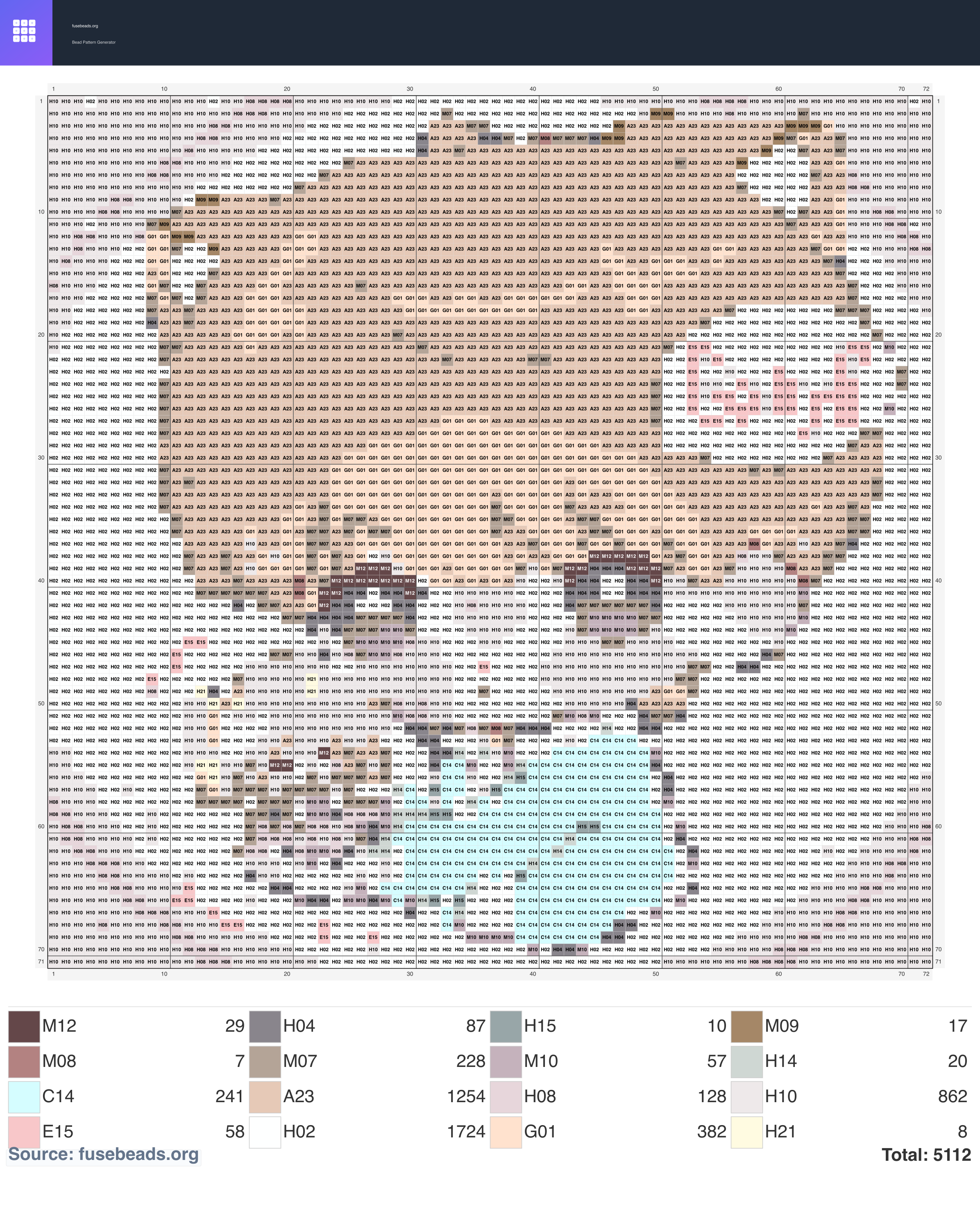 Valentine #2334 perler beads pattern