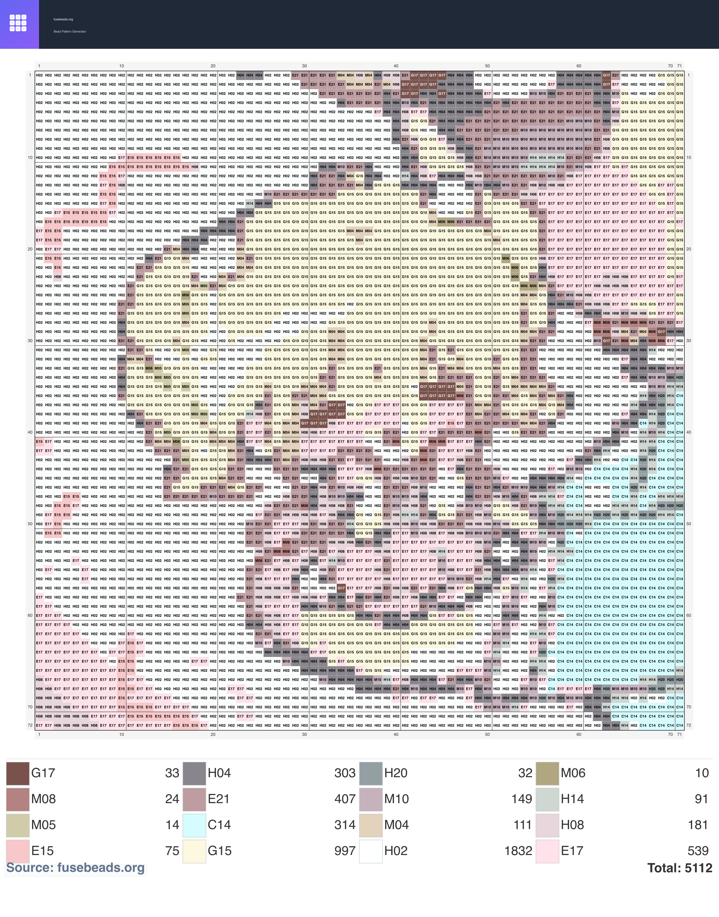 Valentine #2337 perler beads pattern