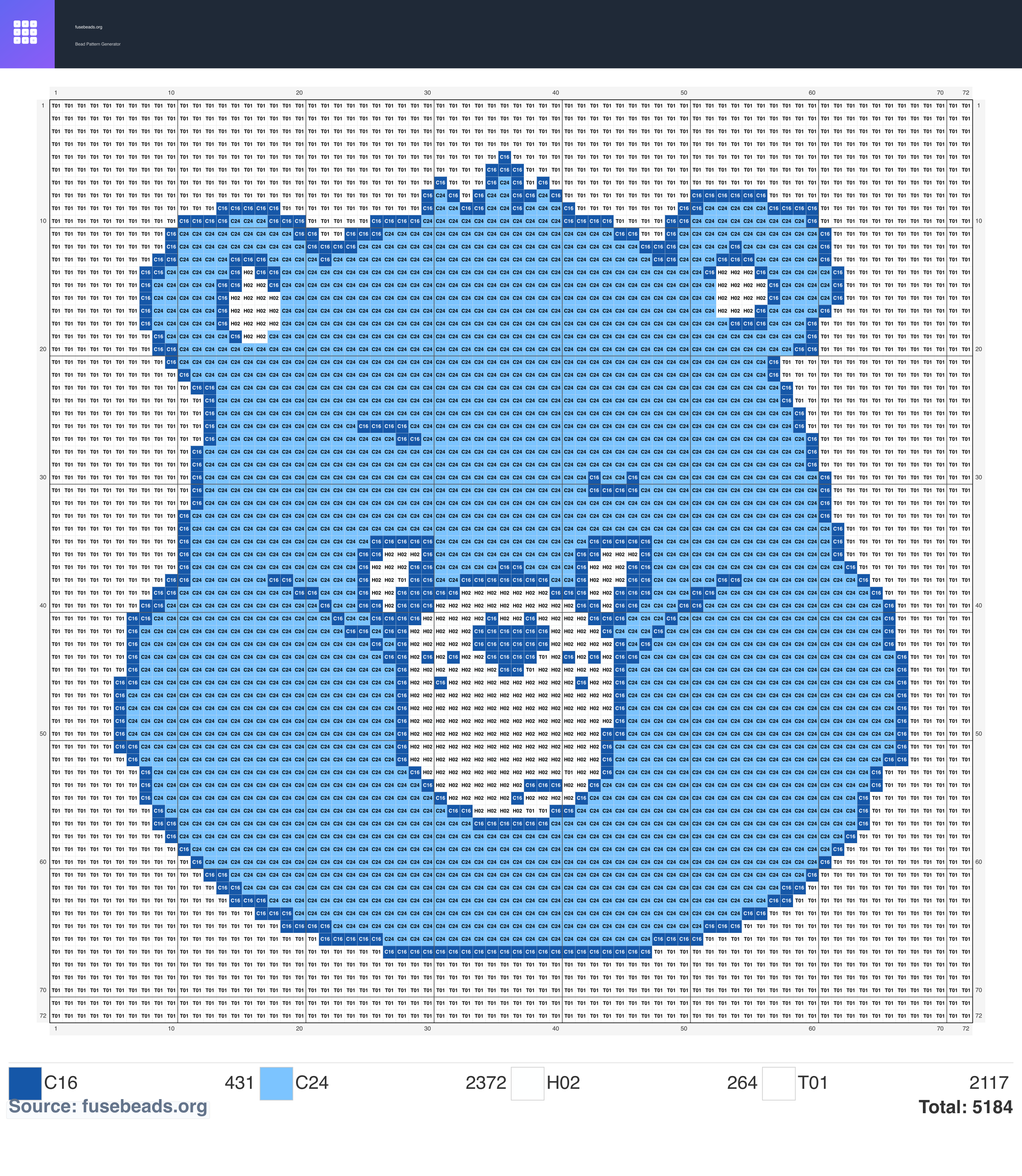 Kawaii #2342 perler beads pattern