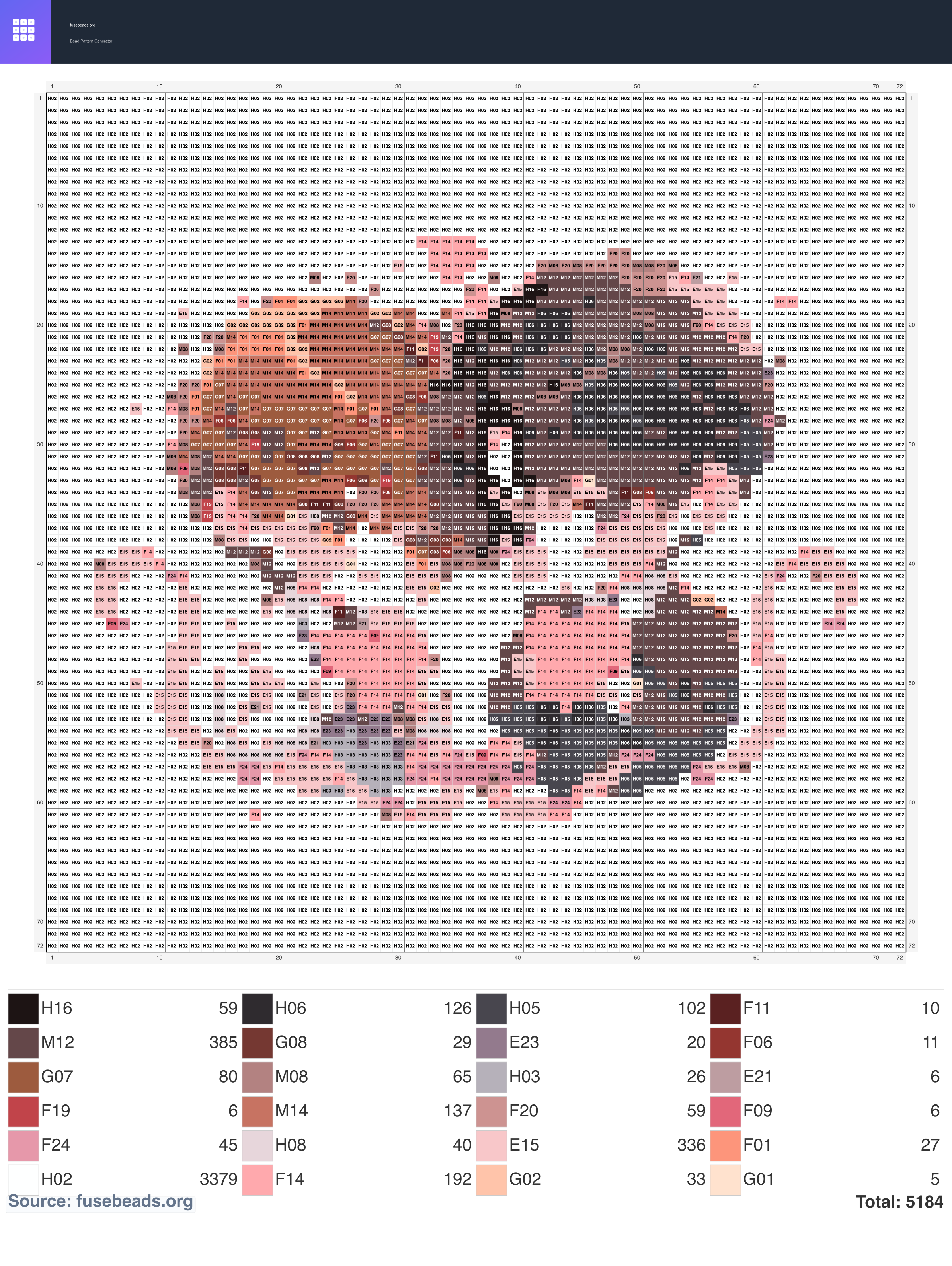 Kawaii #2343 perler beads pattern