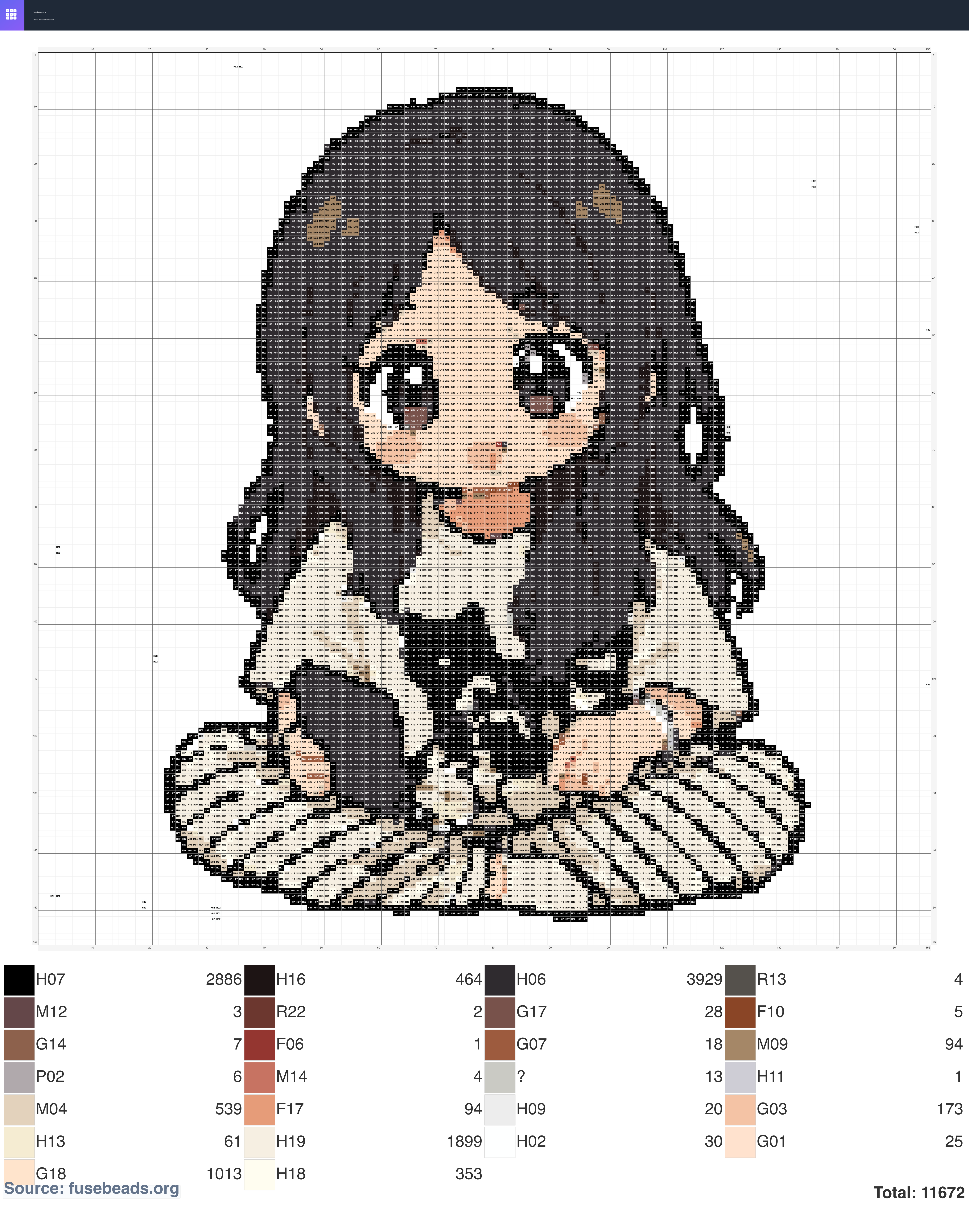 Kawaii #382 perler beads pattern