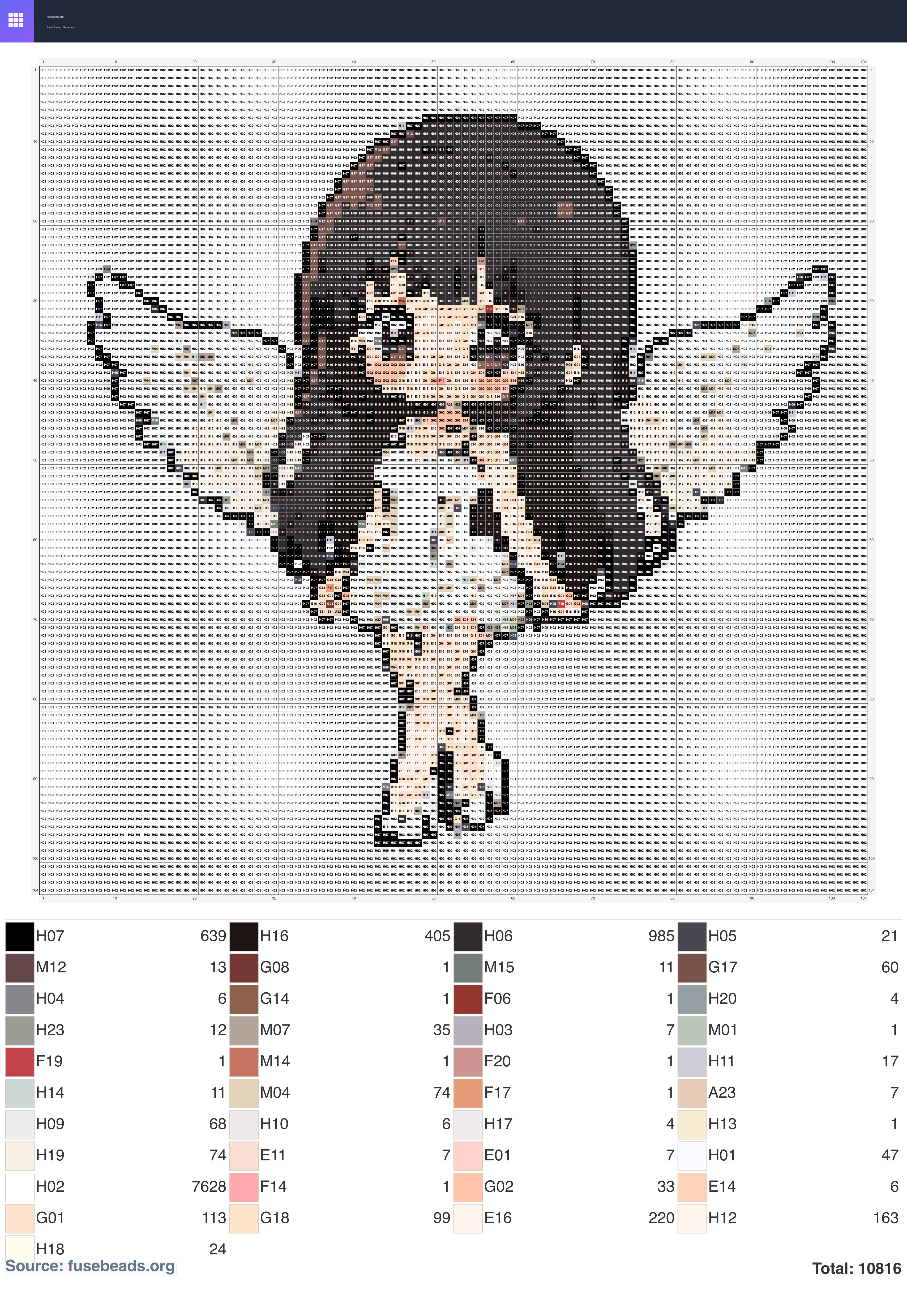 Kawaii #2372 perler beads pattern