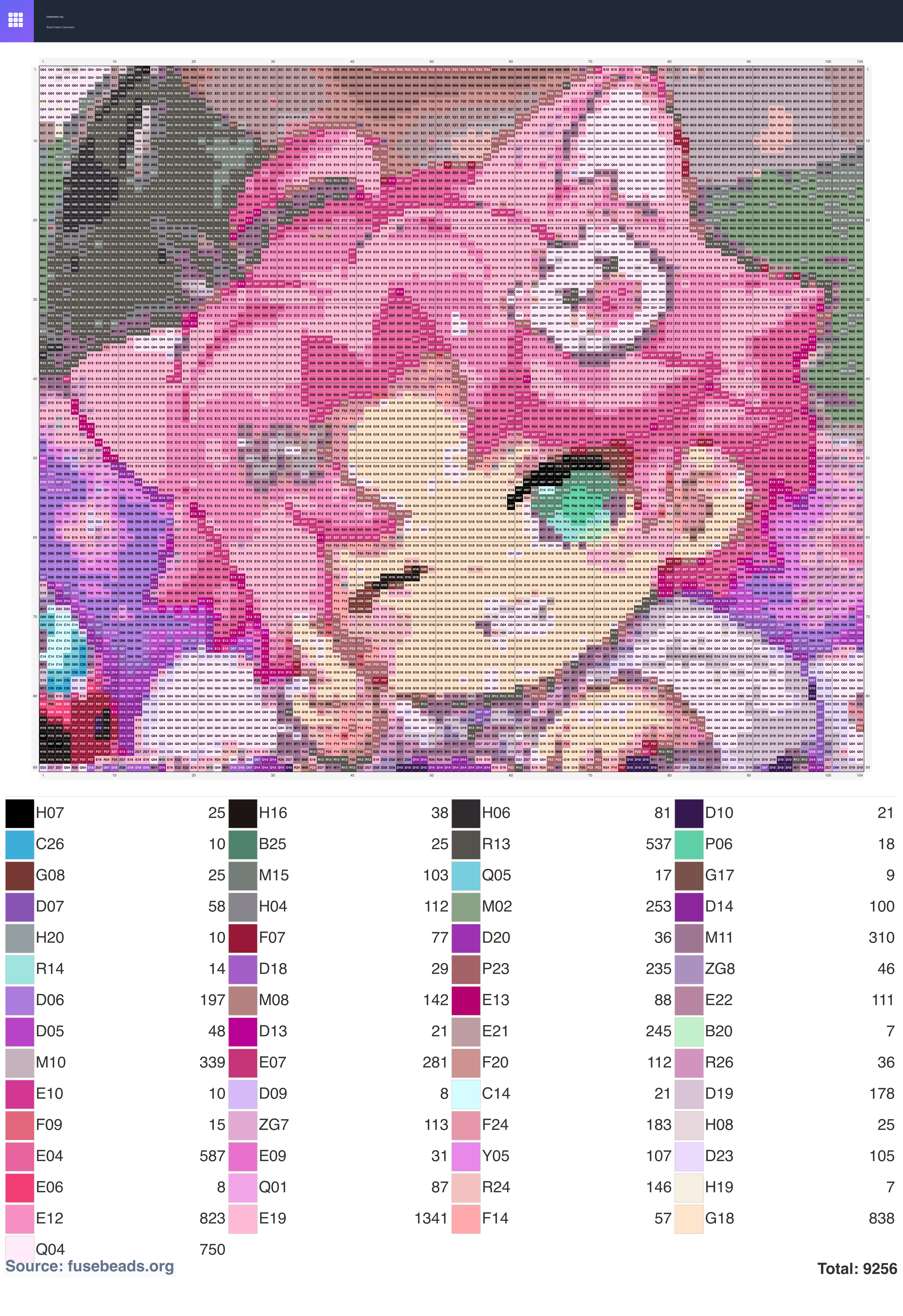 Kawaii #2385 perler beads pattern