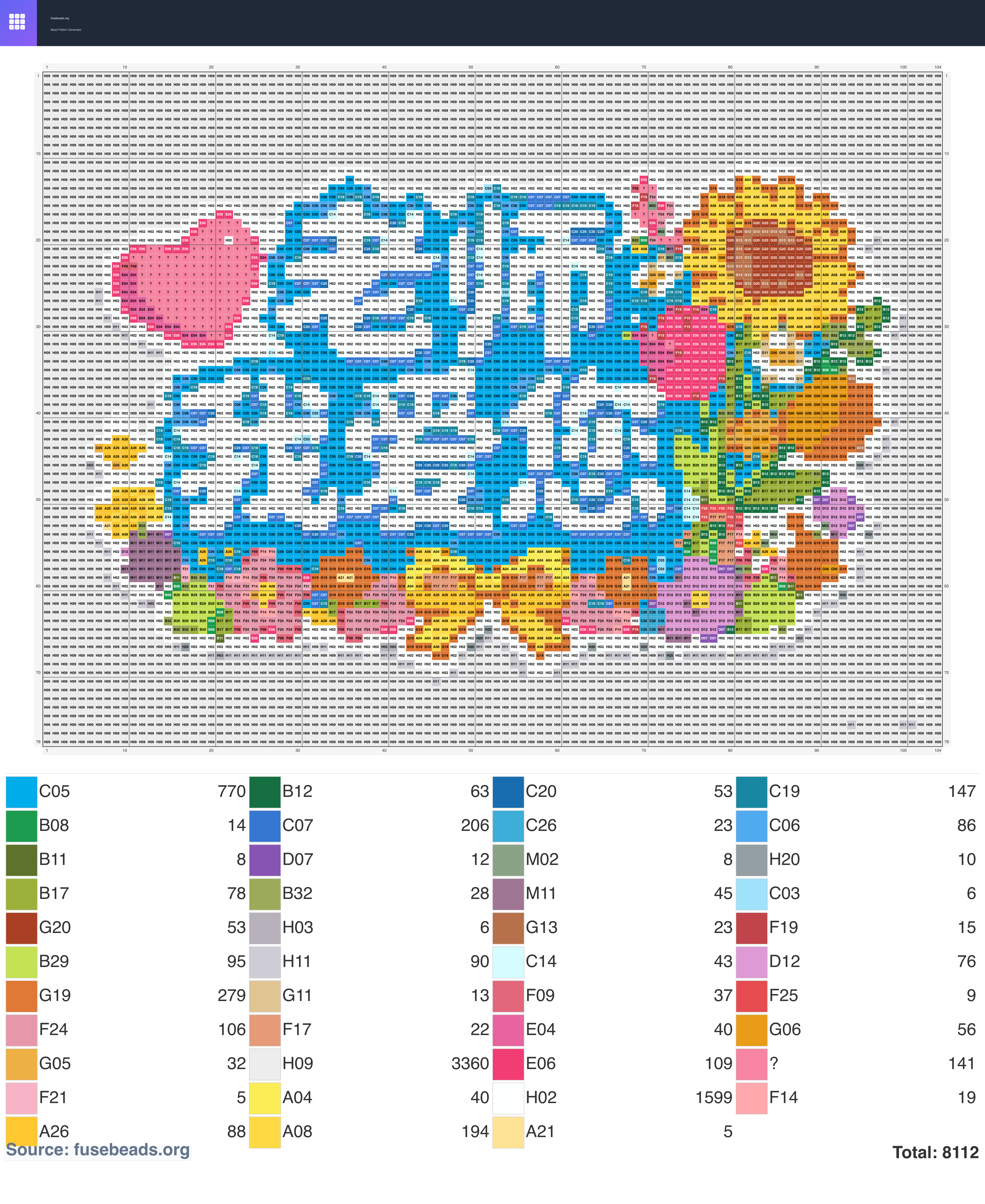 Christmas #2400 perler beads pattern
