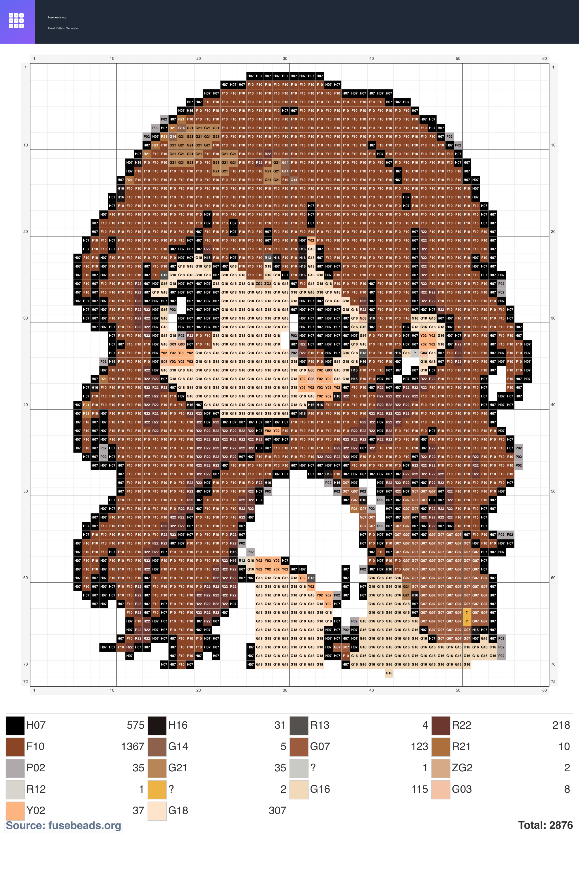 Hi perler beads pattern