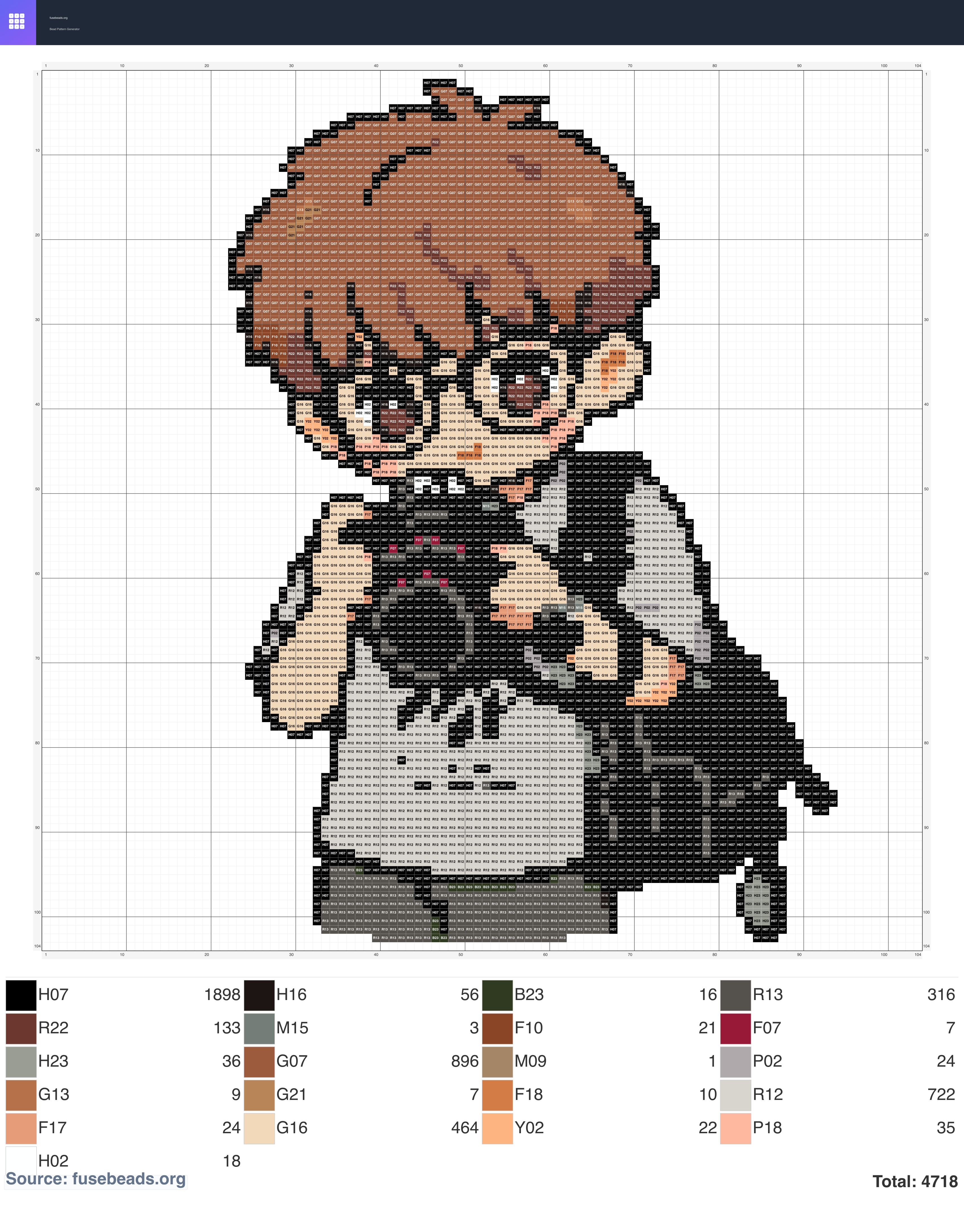 Kawaii #402 perler beads pattern