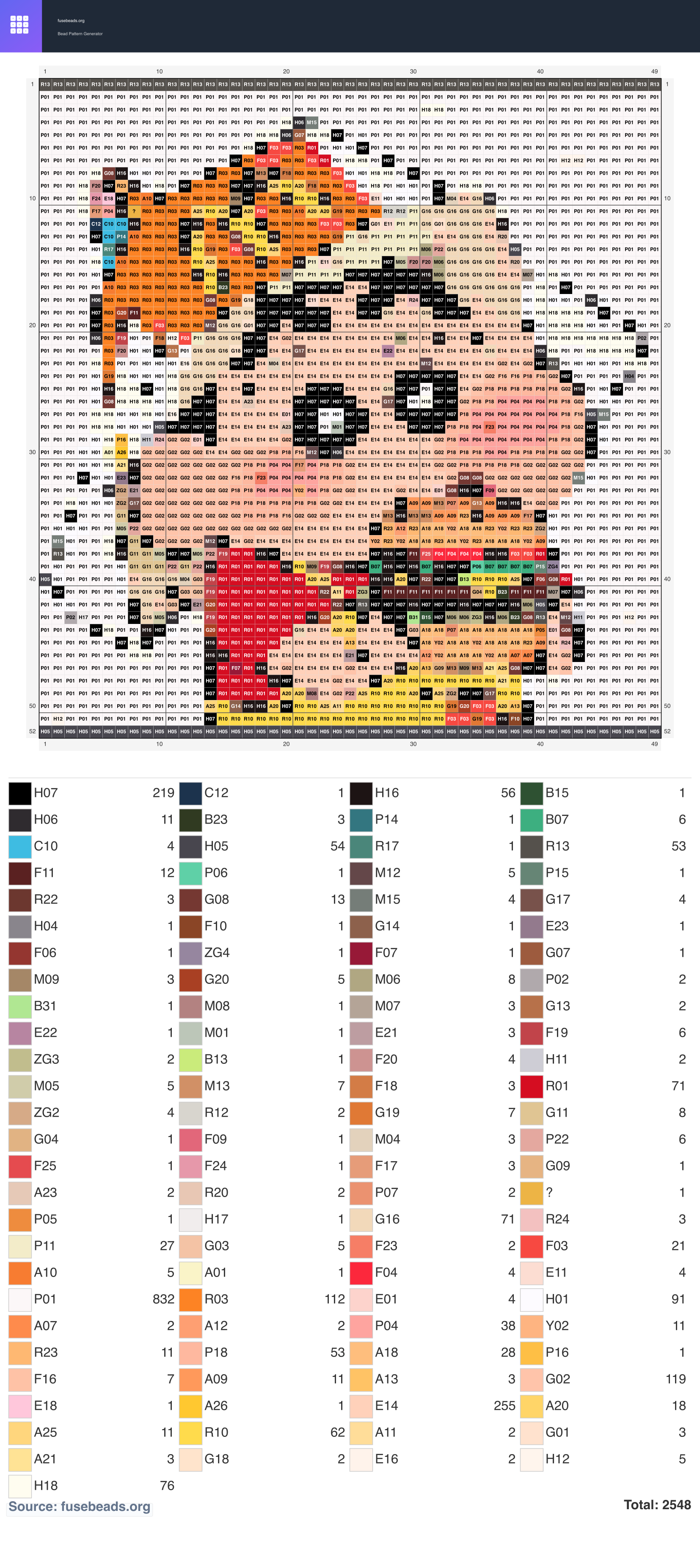 Shin-chan perler beads pattern