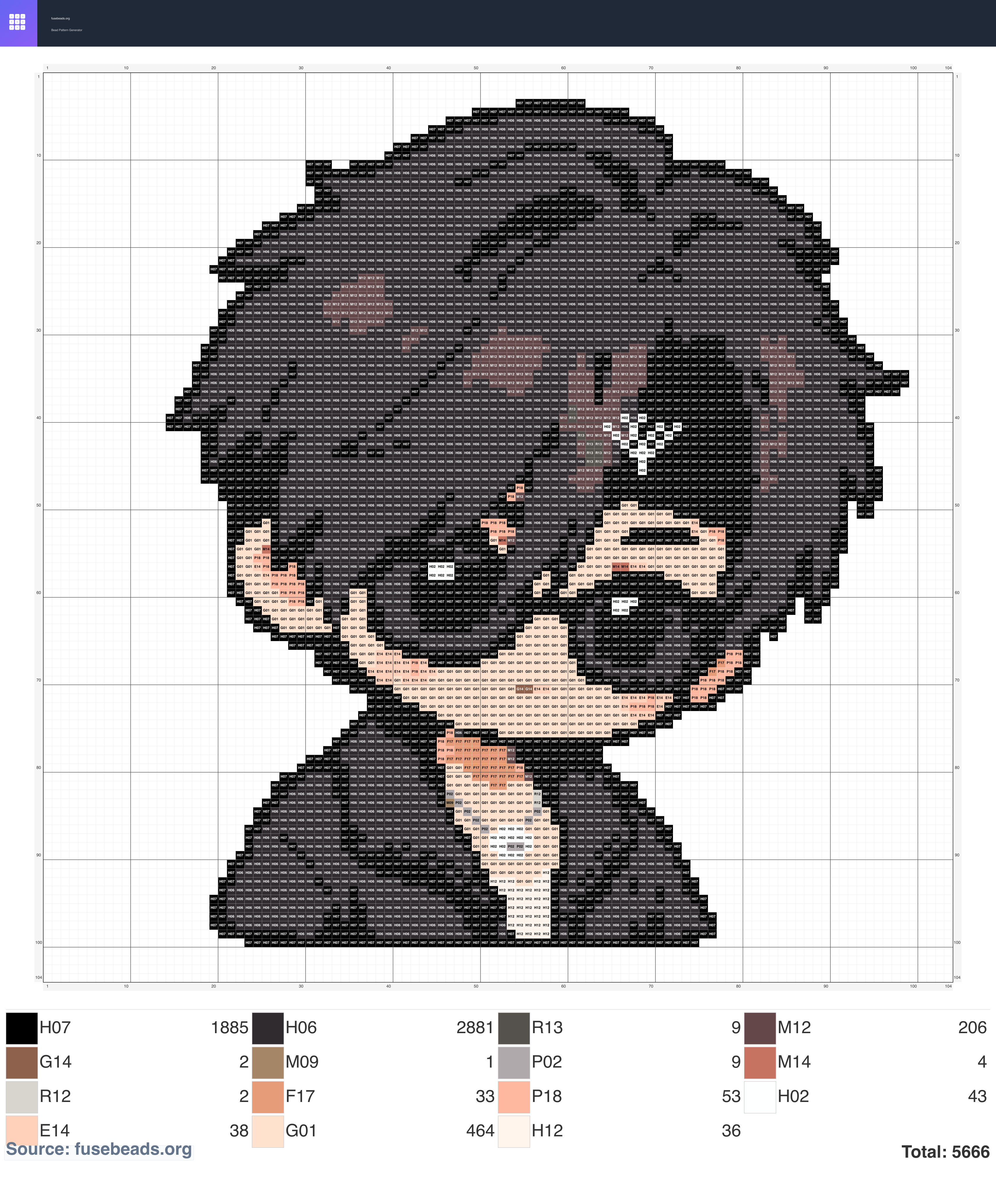 Chibi perler beads pattern