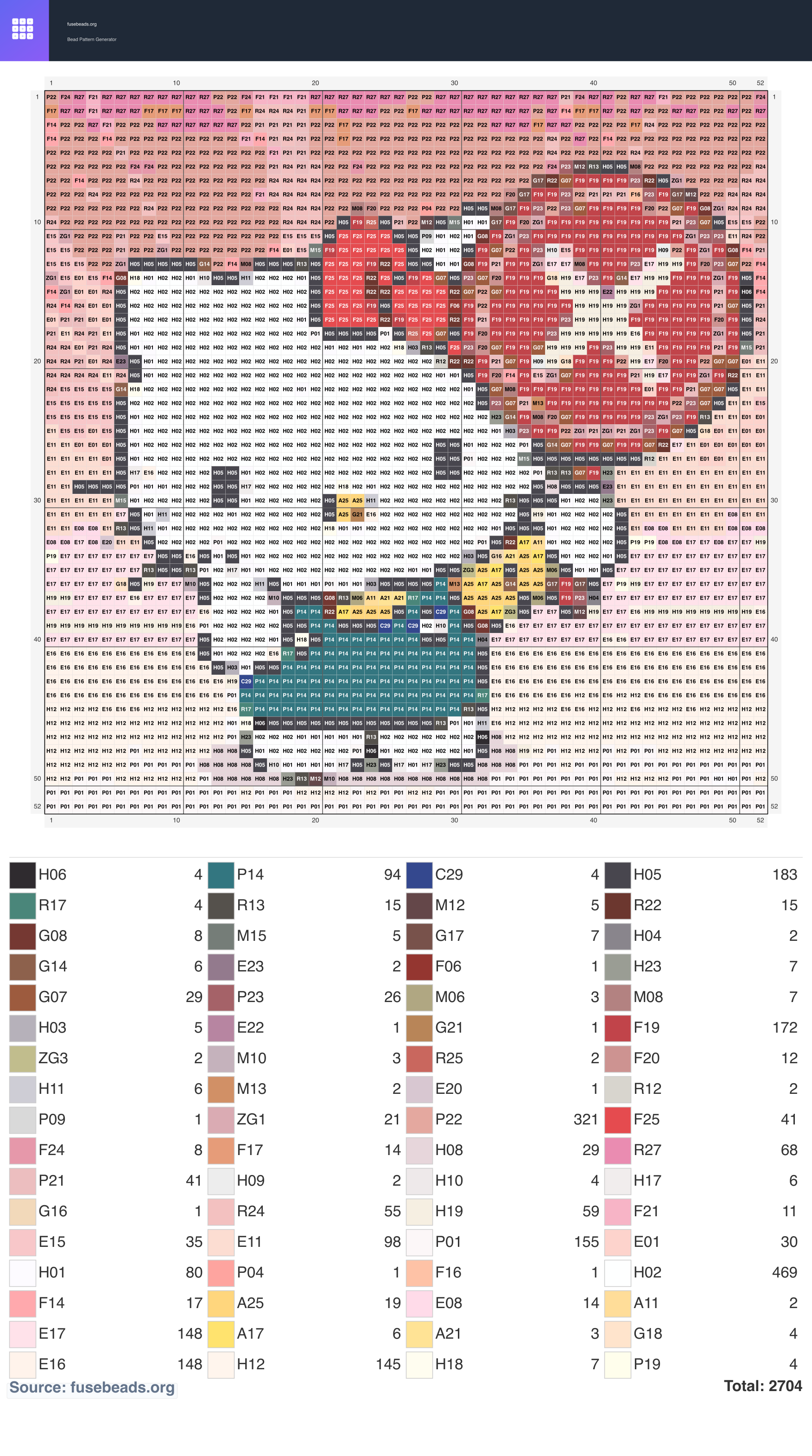 Hello Kitty perler beads pattern