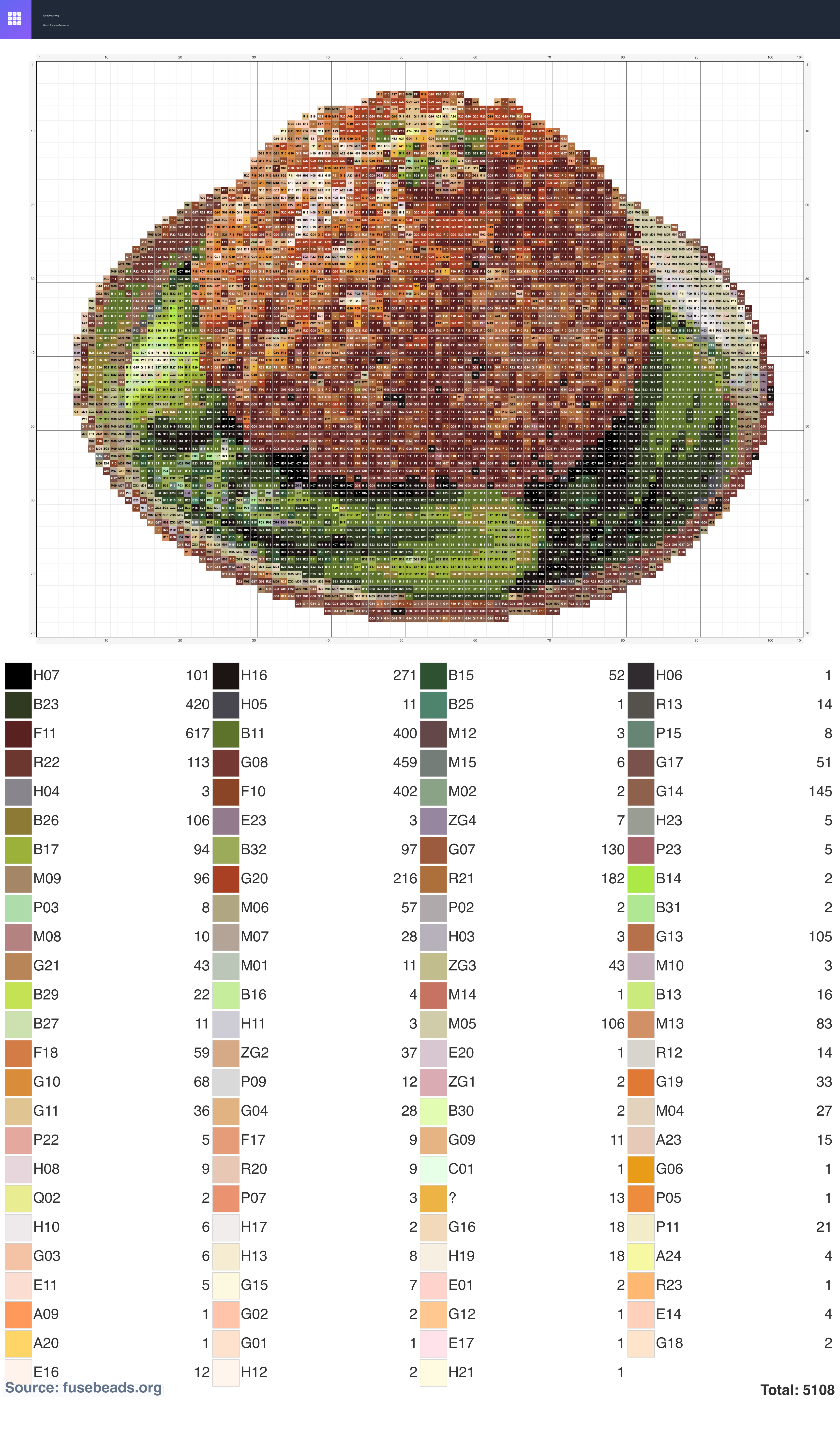 Kawaii #434 perler beads pattern