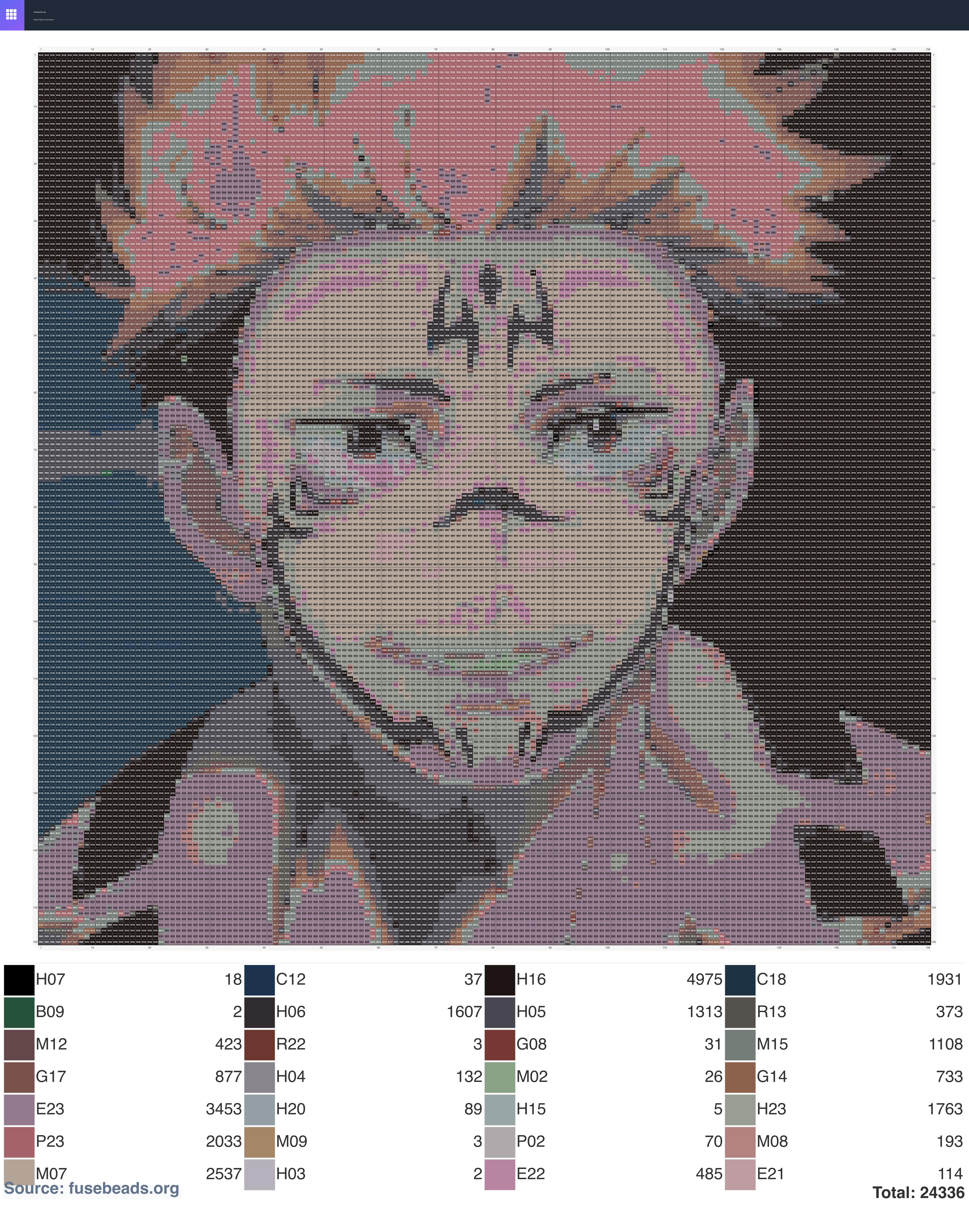Kawaii #438 perler beads pattern