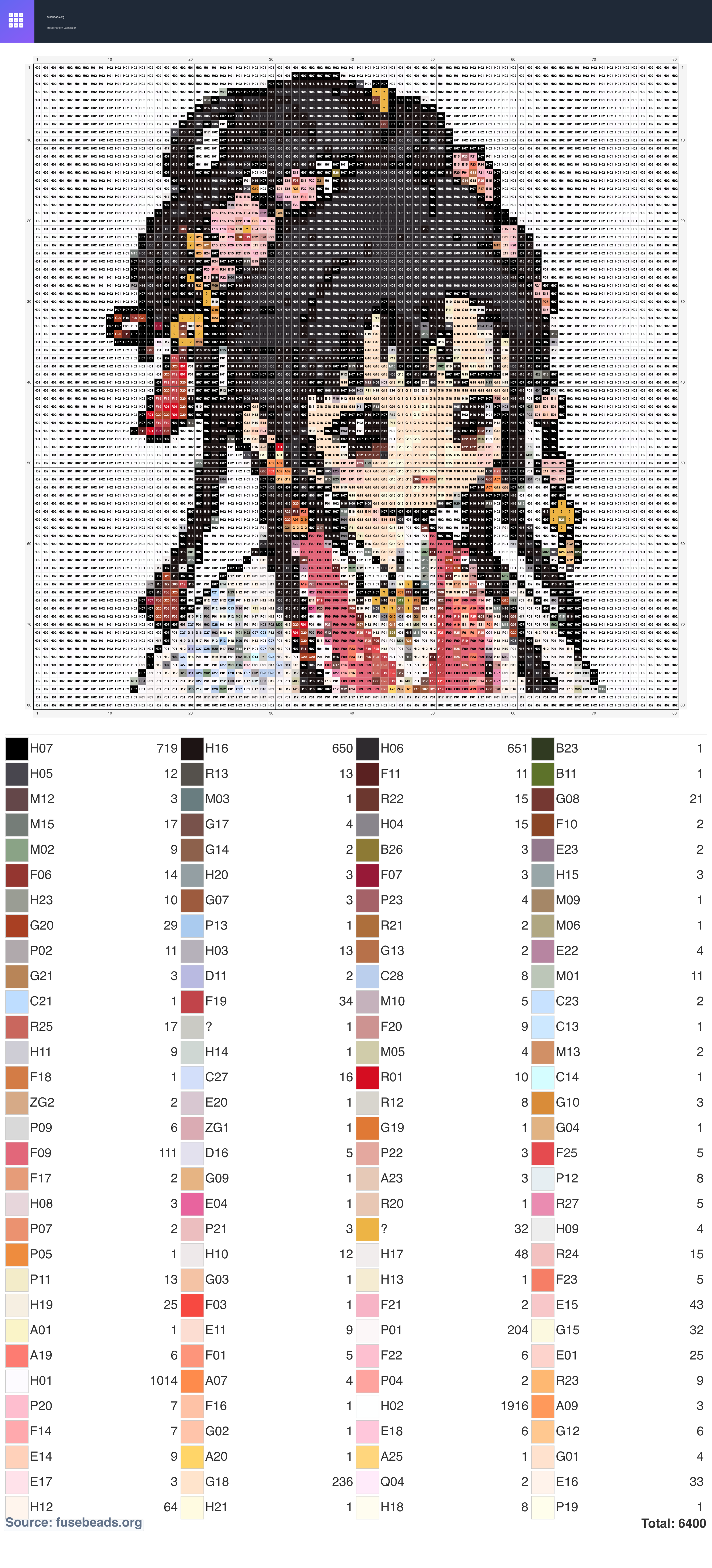 Lin Daiyu perler beads pattern