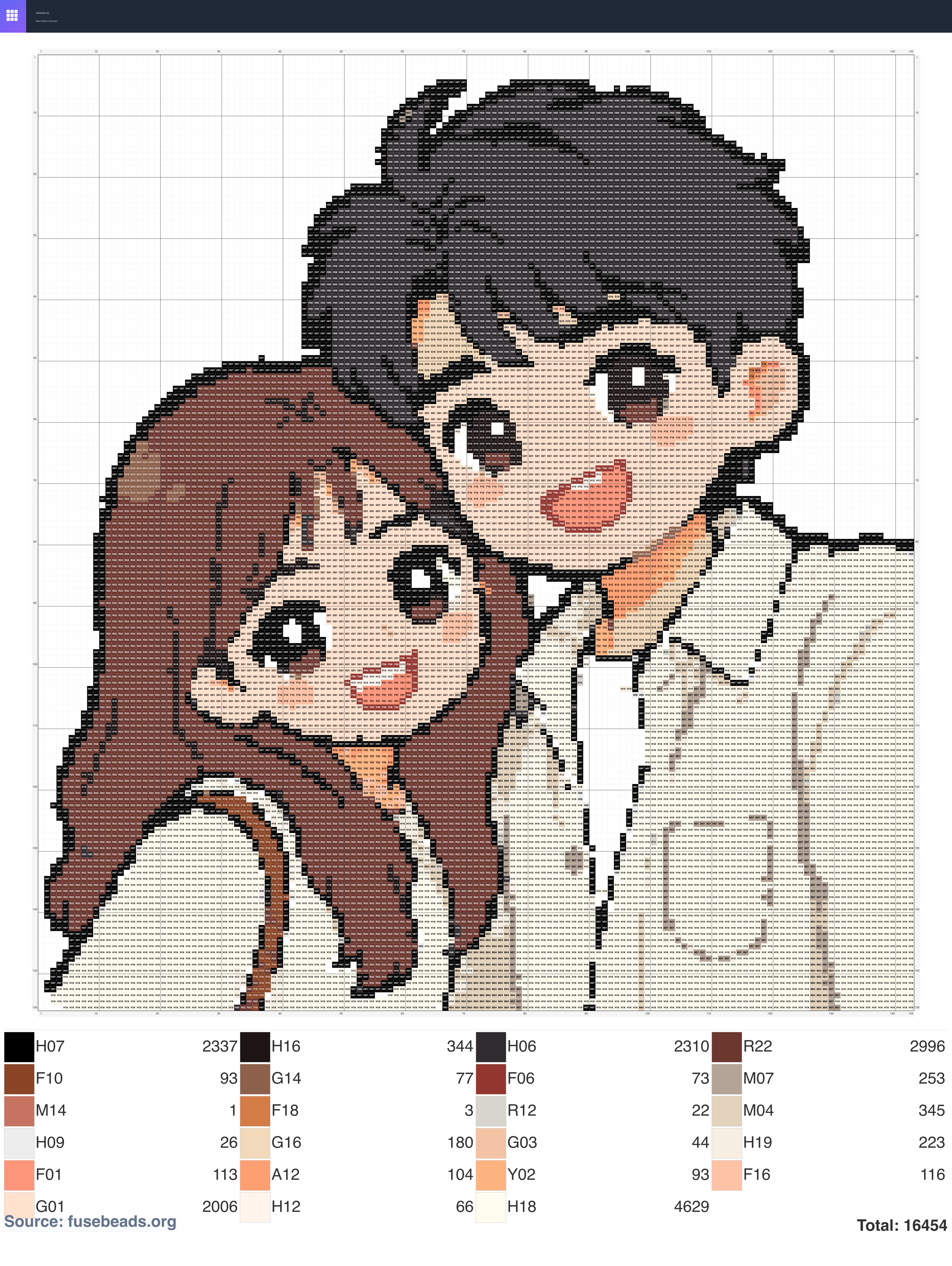 Couple perler beads pattern