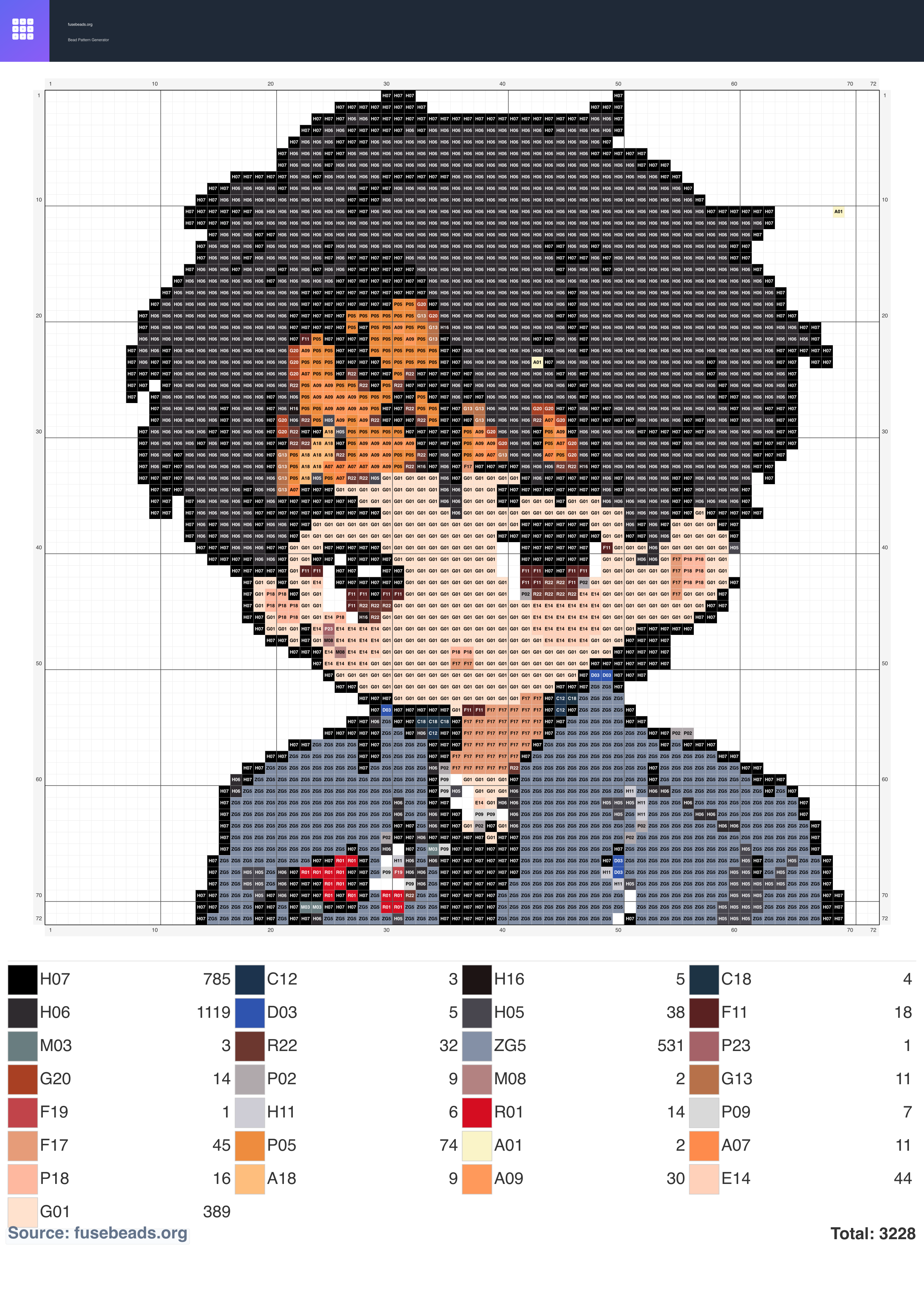 Kawaii #463 perler beads pattern