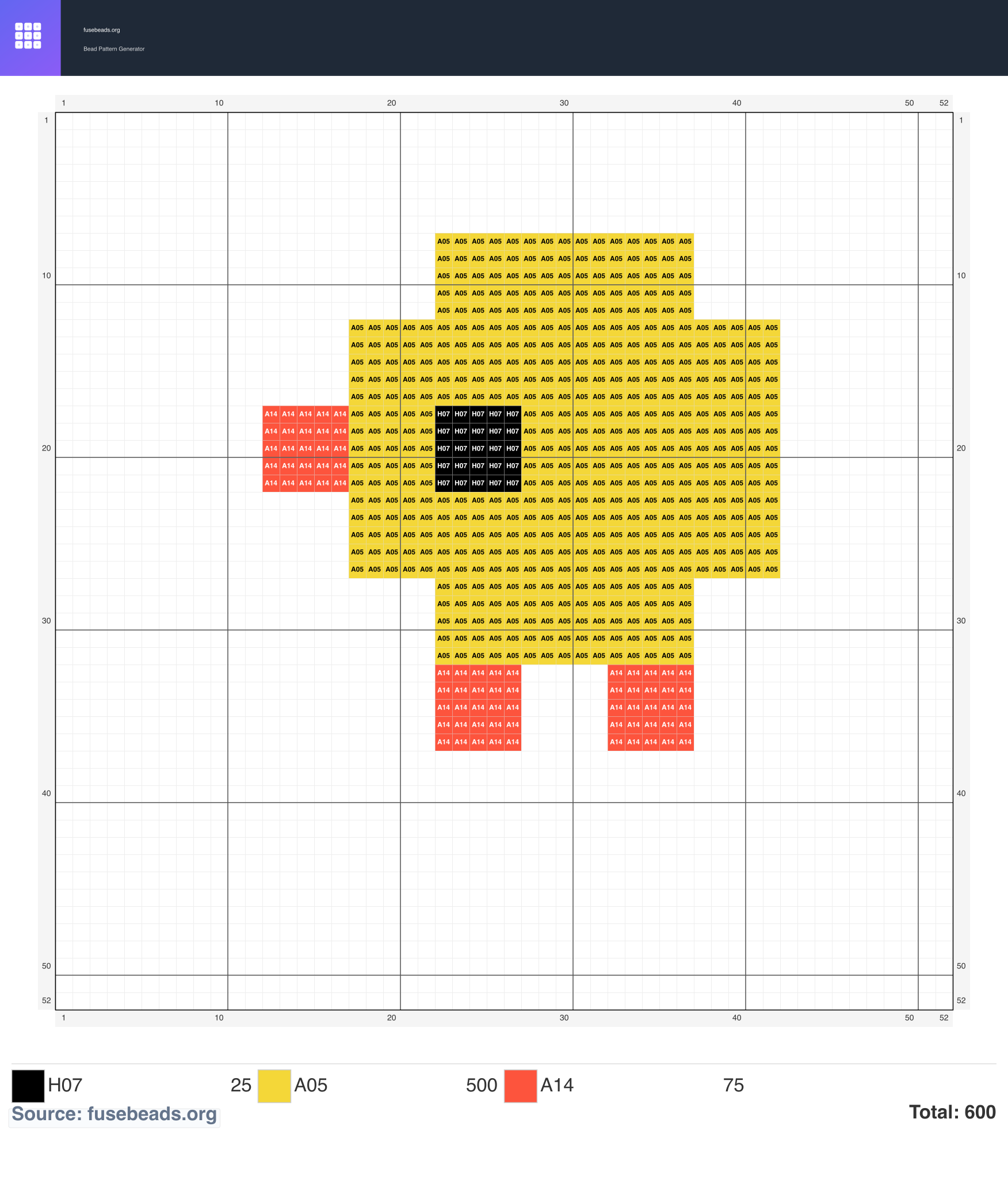 Kawaii #466 perler beads pattern
