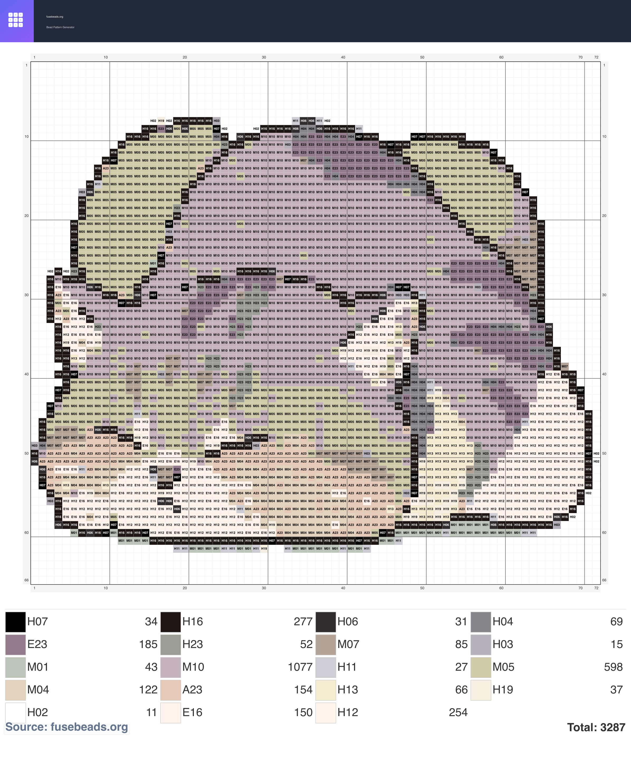 Kawaii #468 perler beads pattern