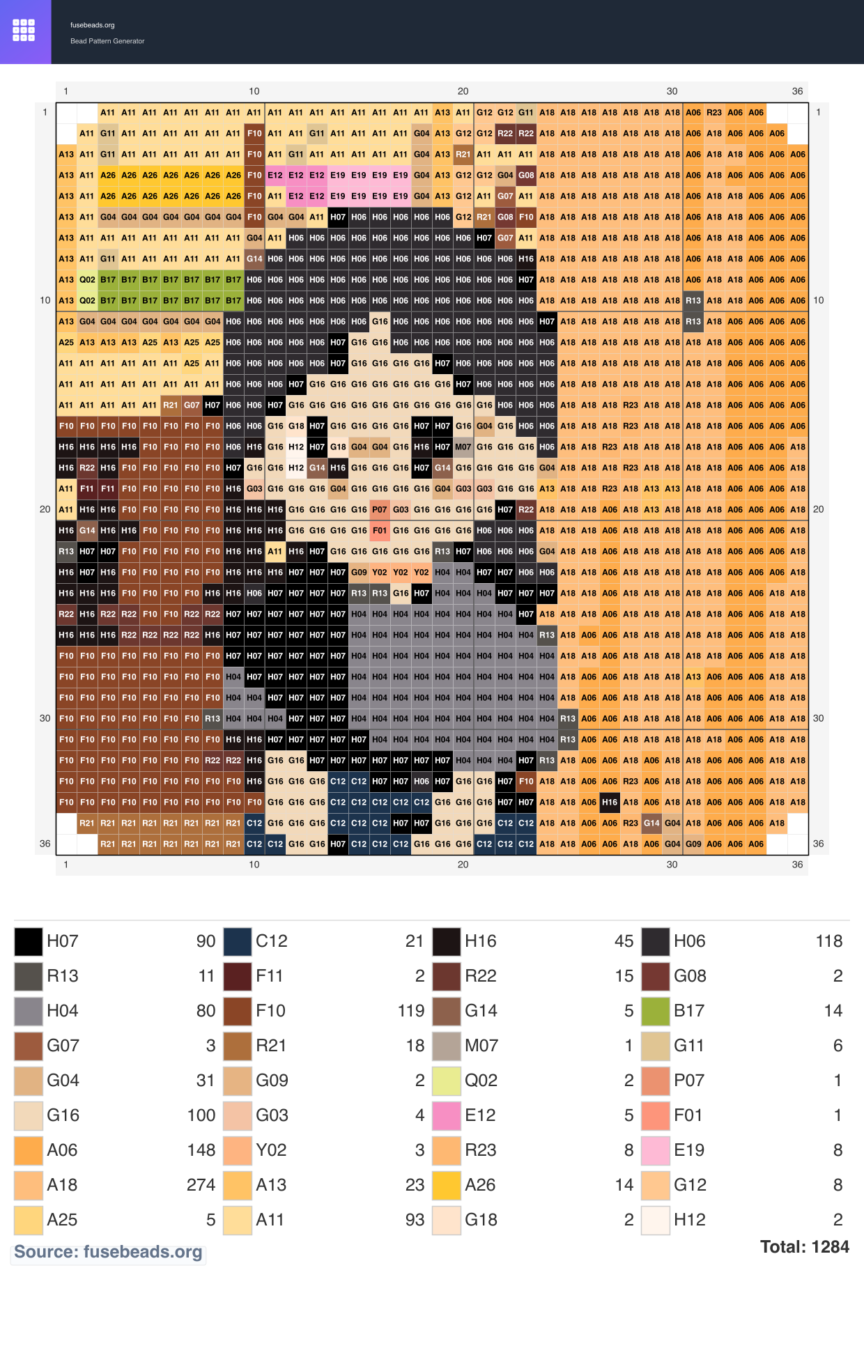 Kawaii #473 perler beads pattern