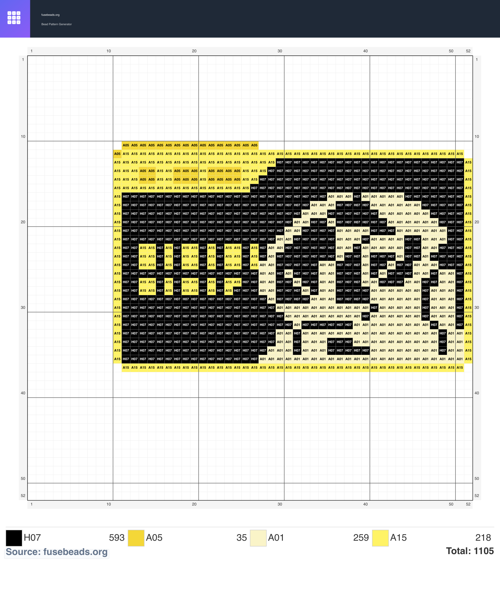 Kawaii #480 perler beads pattern