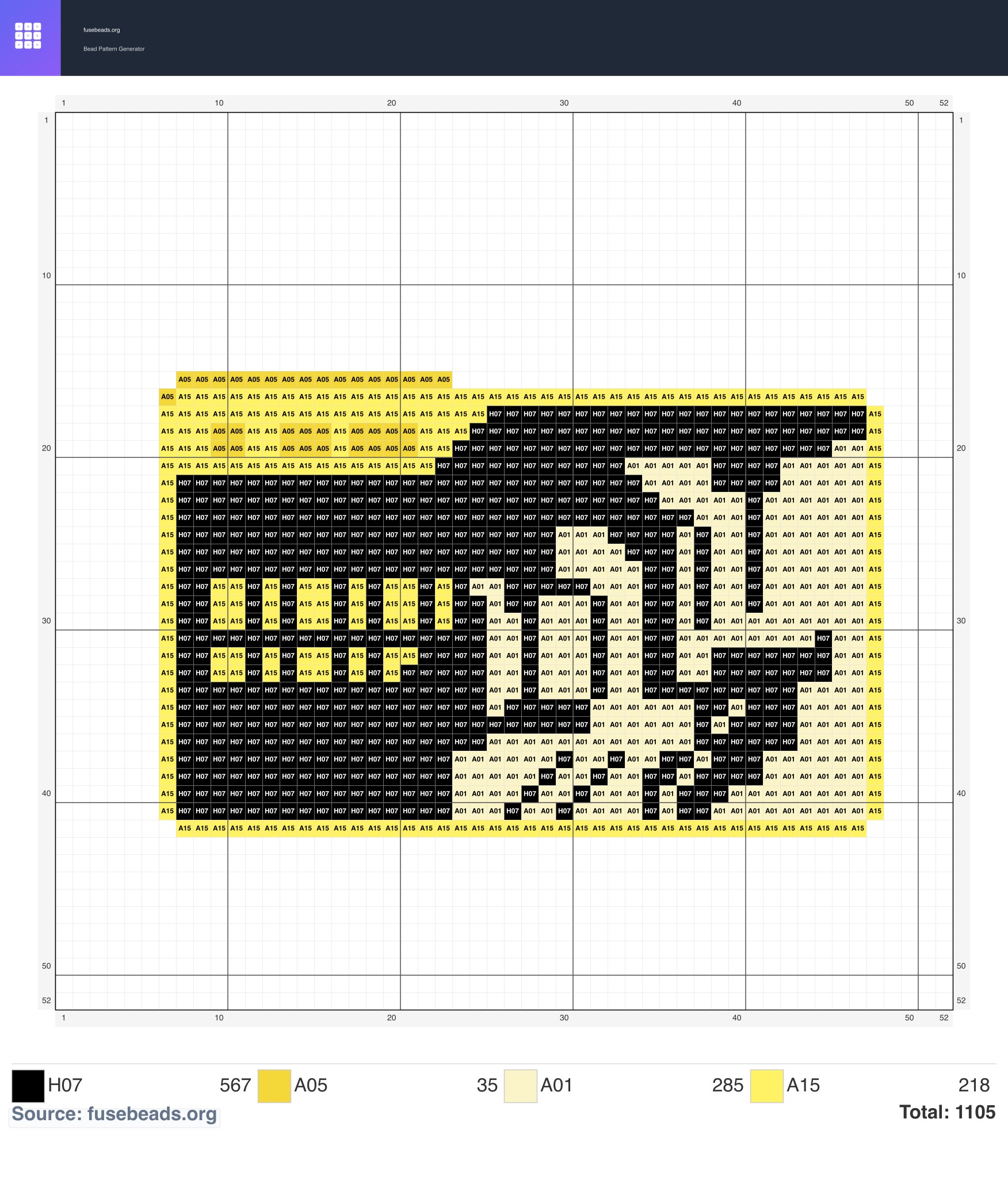 Kawaii #481 perler beads pattern