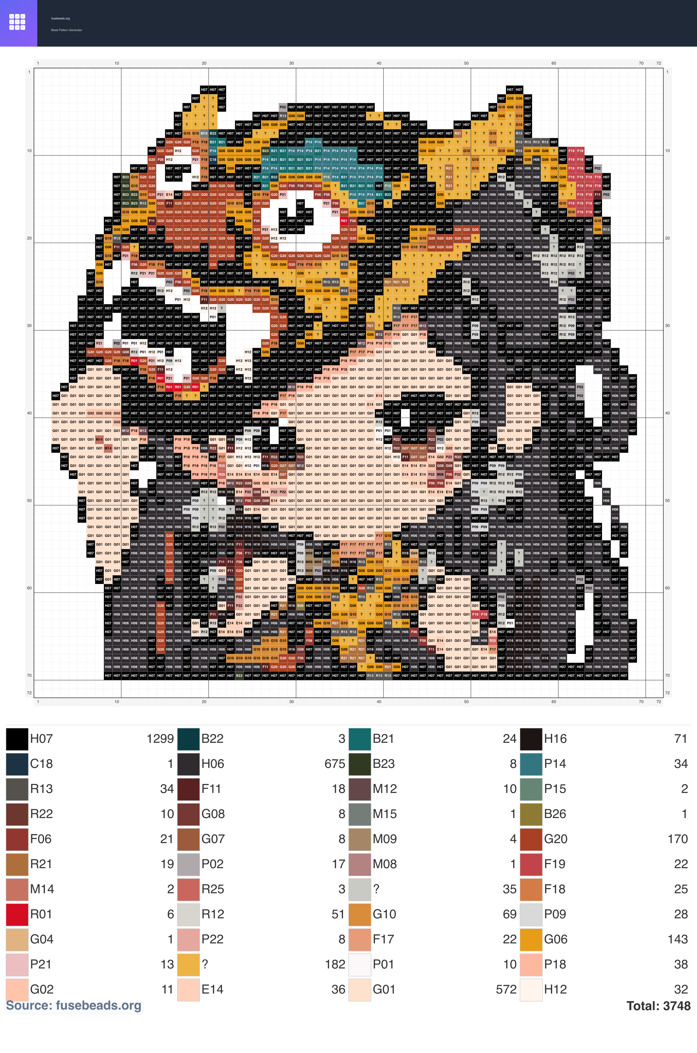 Shaman perler beads pattern