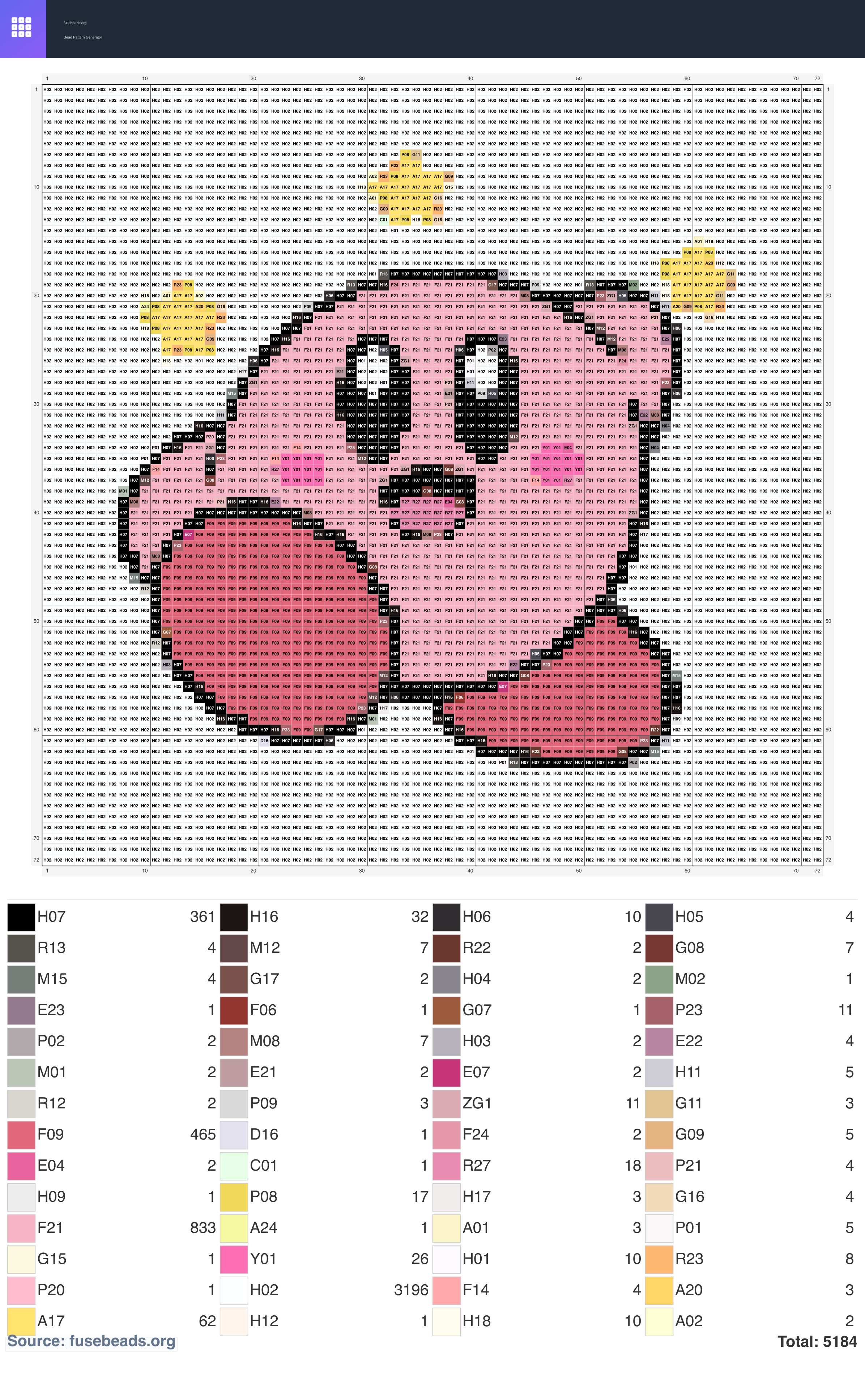Kawaii #508 perler beads pattern