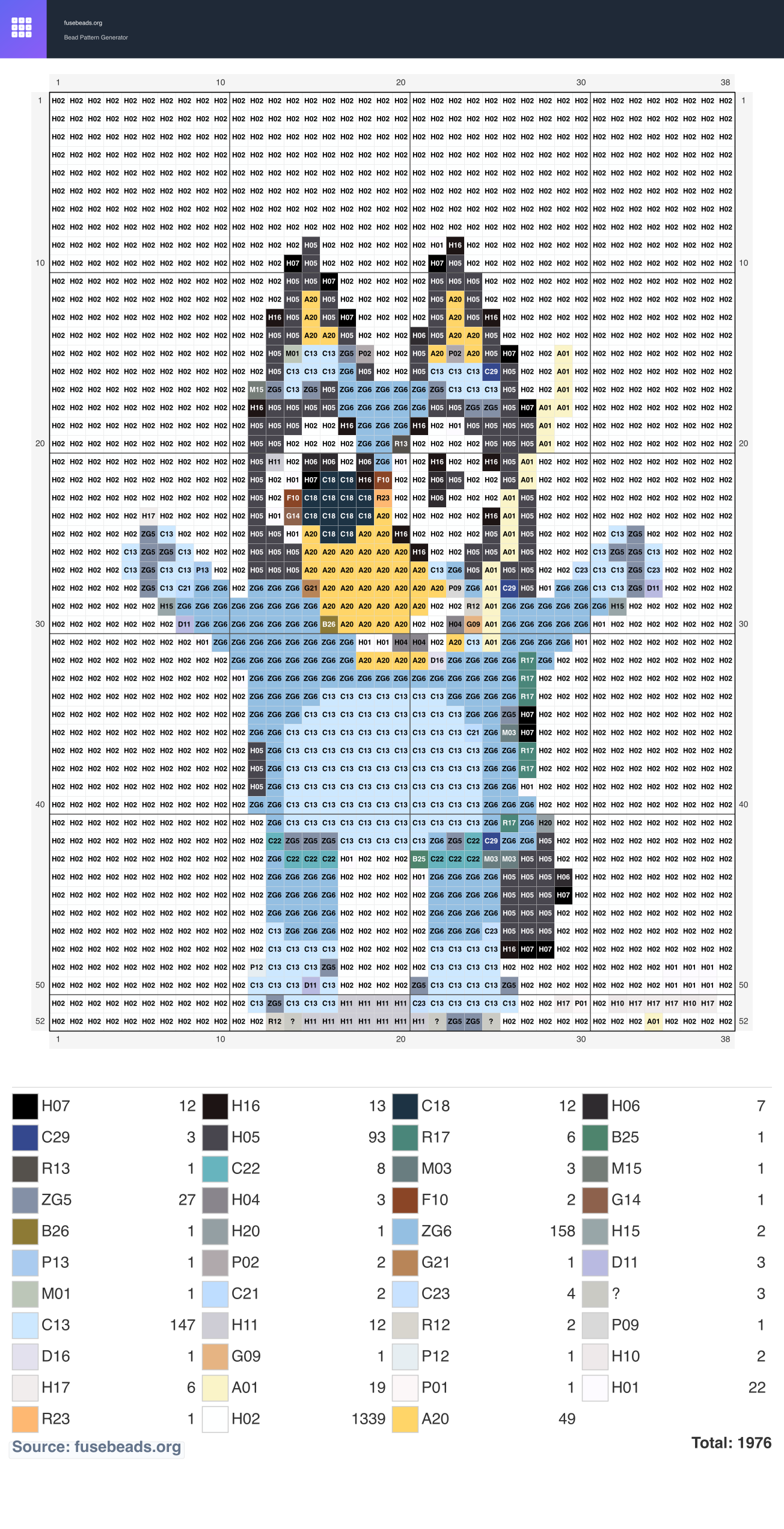 Kawaii #523 perler beads pattern