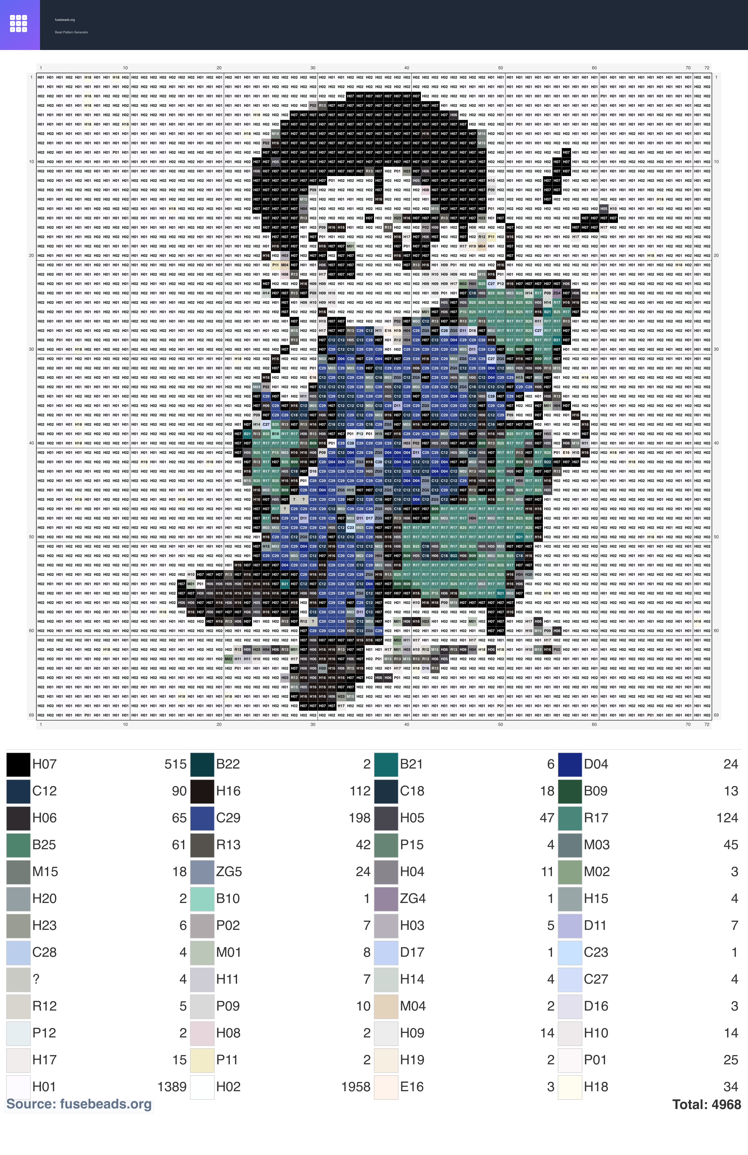 Kawaii #529 perler beads pattern