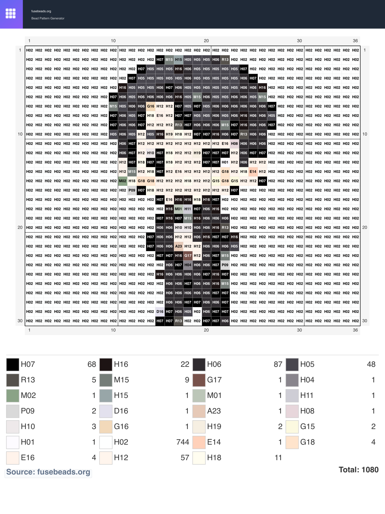 Kawaii #530 perler beads pattern