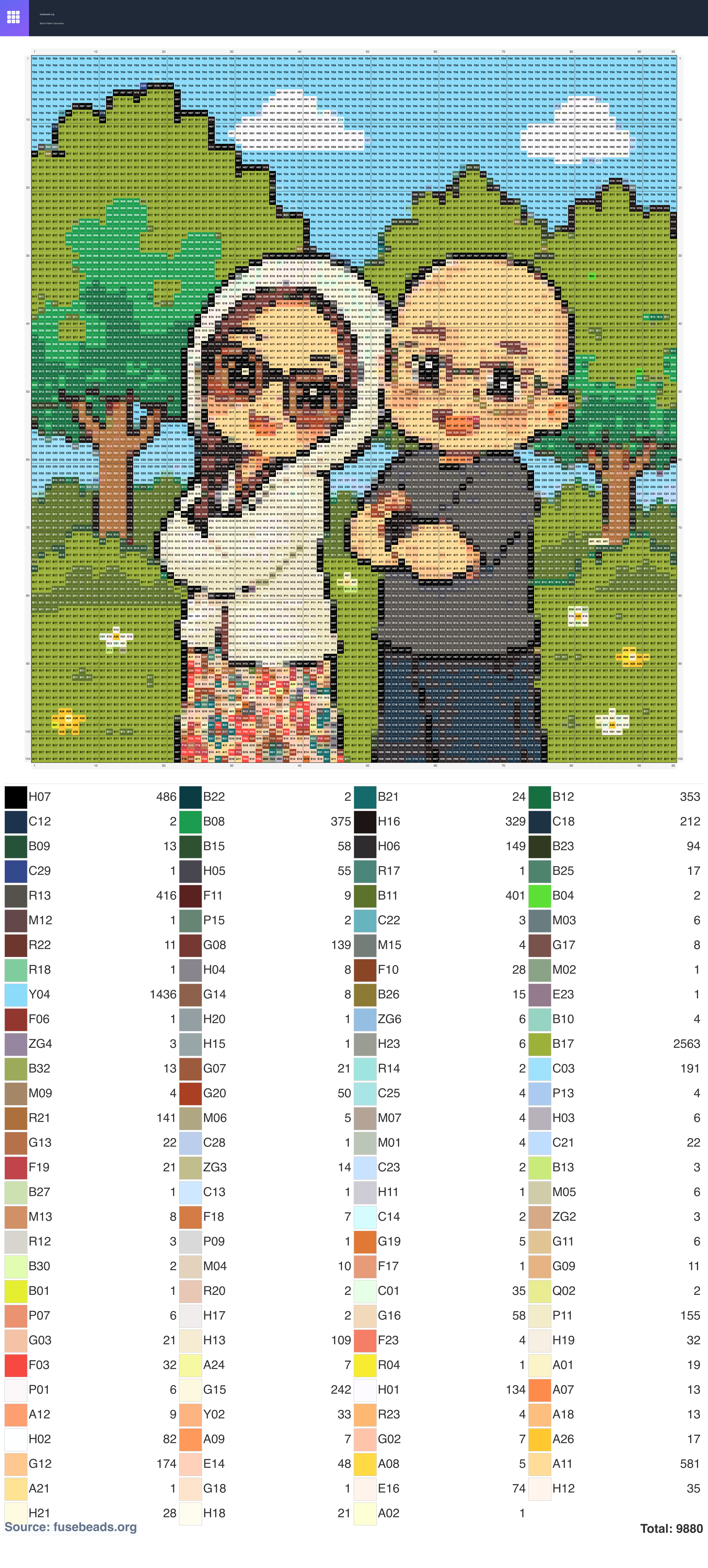 Kawaii #536 perler beads pattern