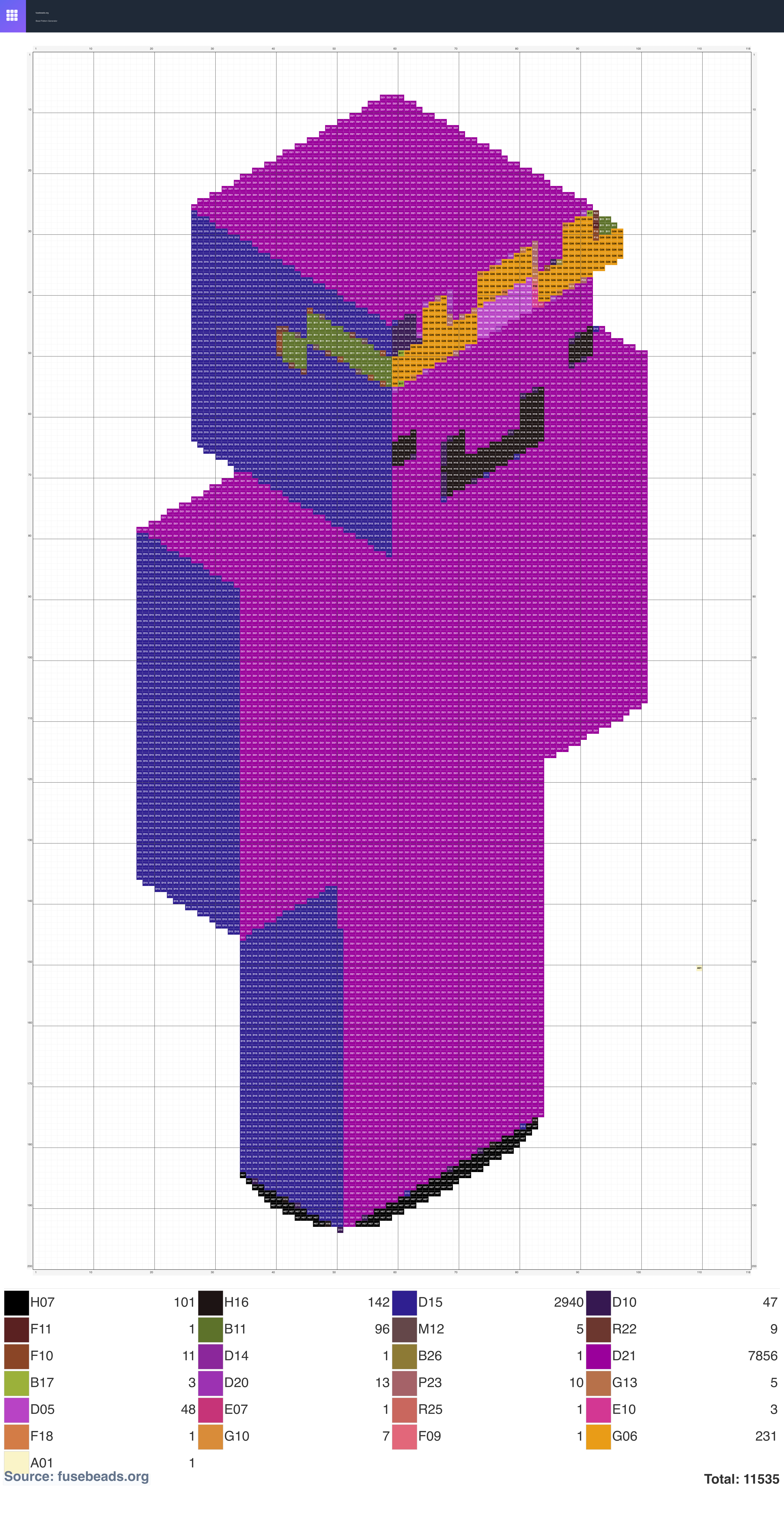 Minecraft perler beads pattern