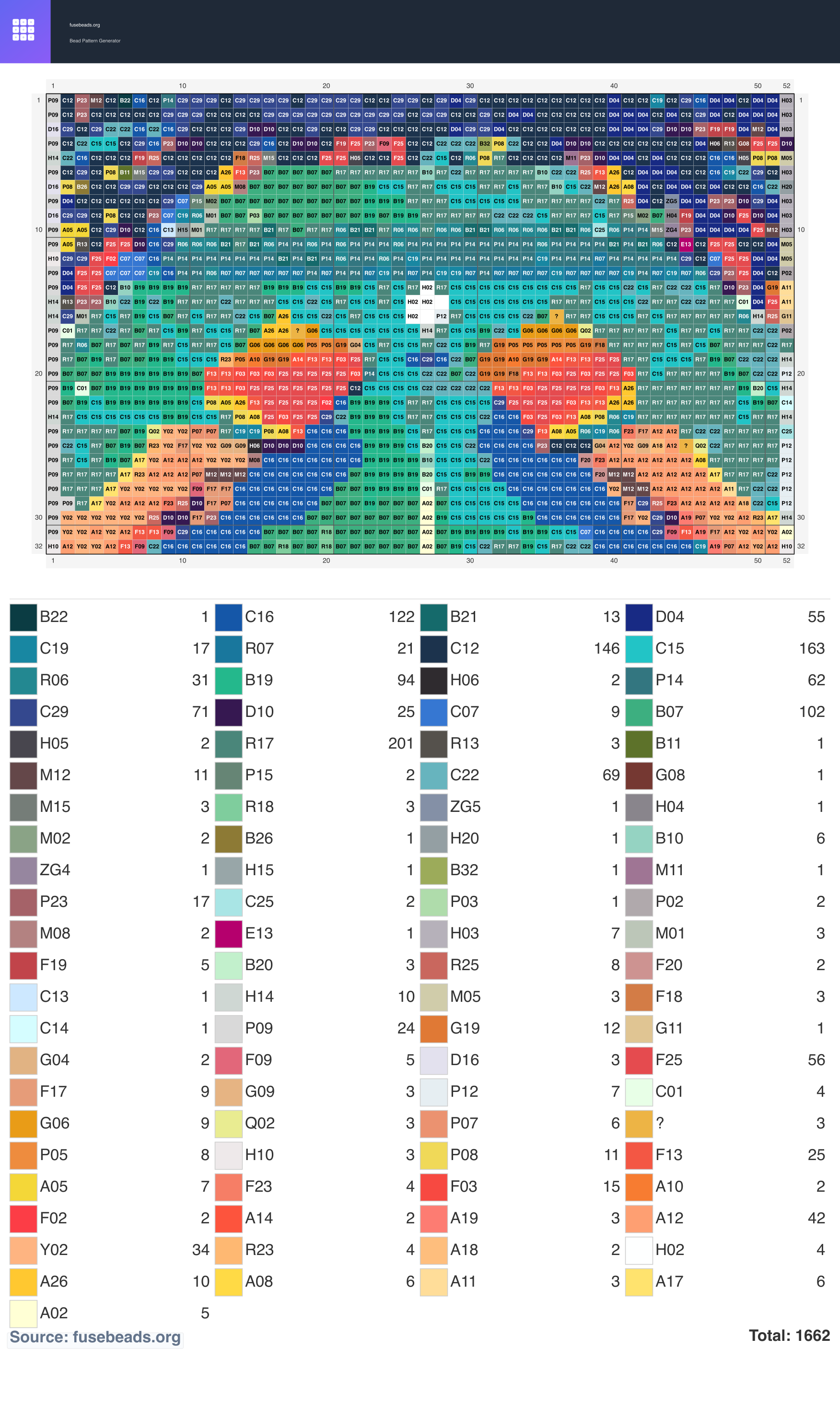 Pong perler beads pattern
