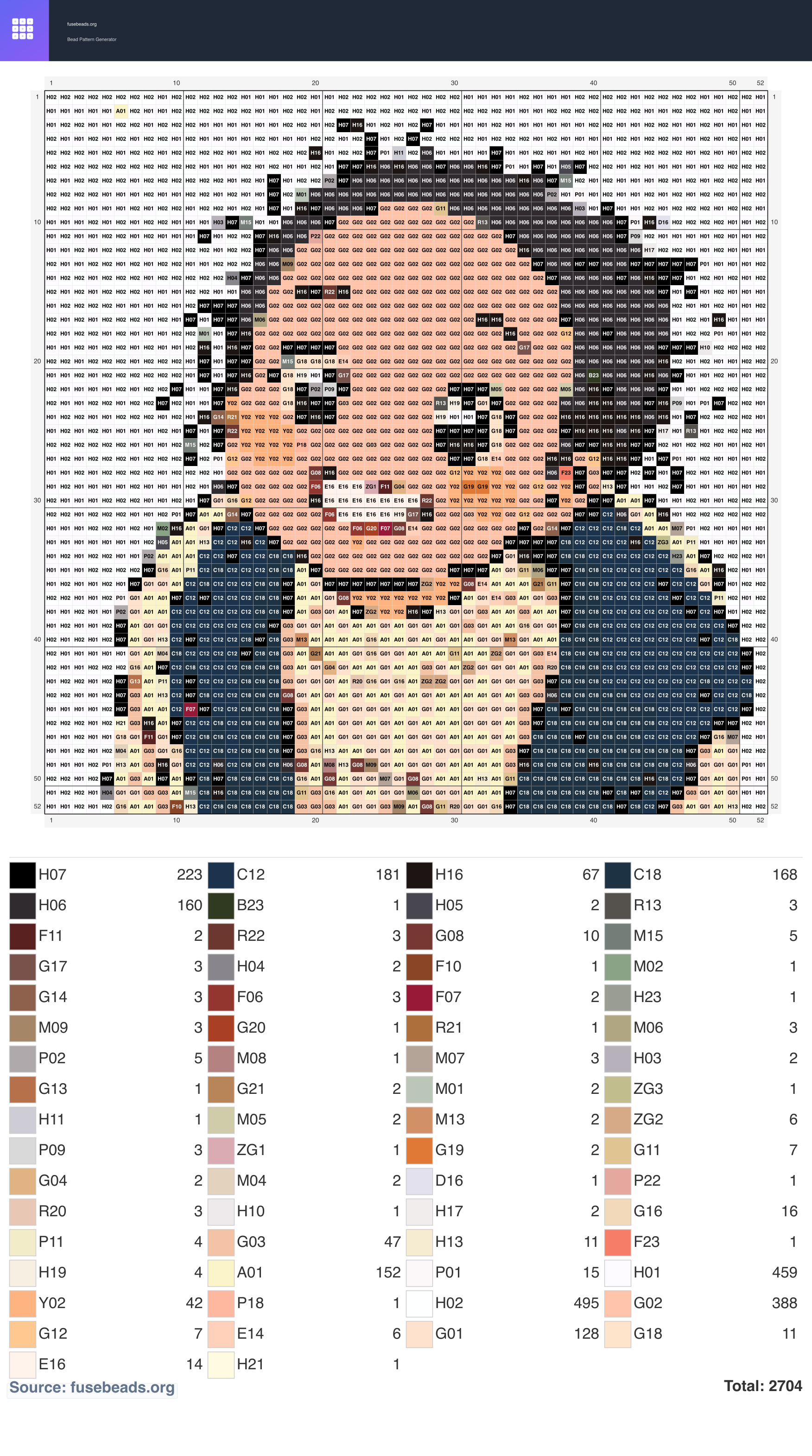 Kawaii #545 perler beads pattern