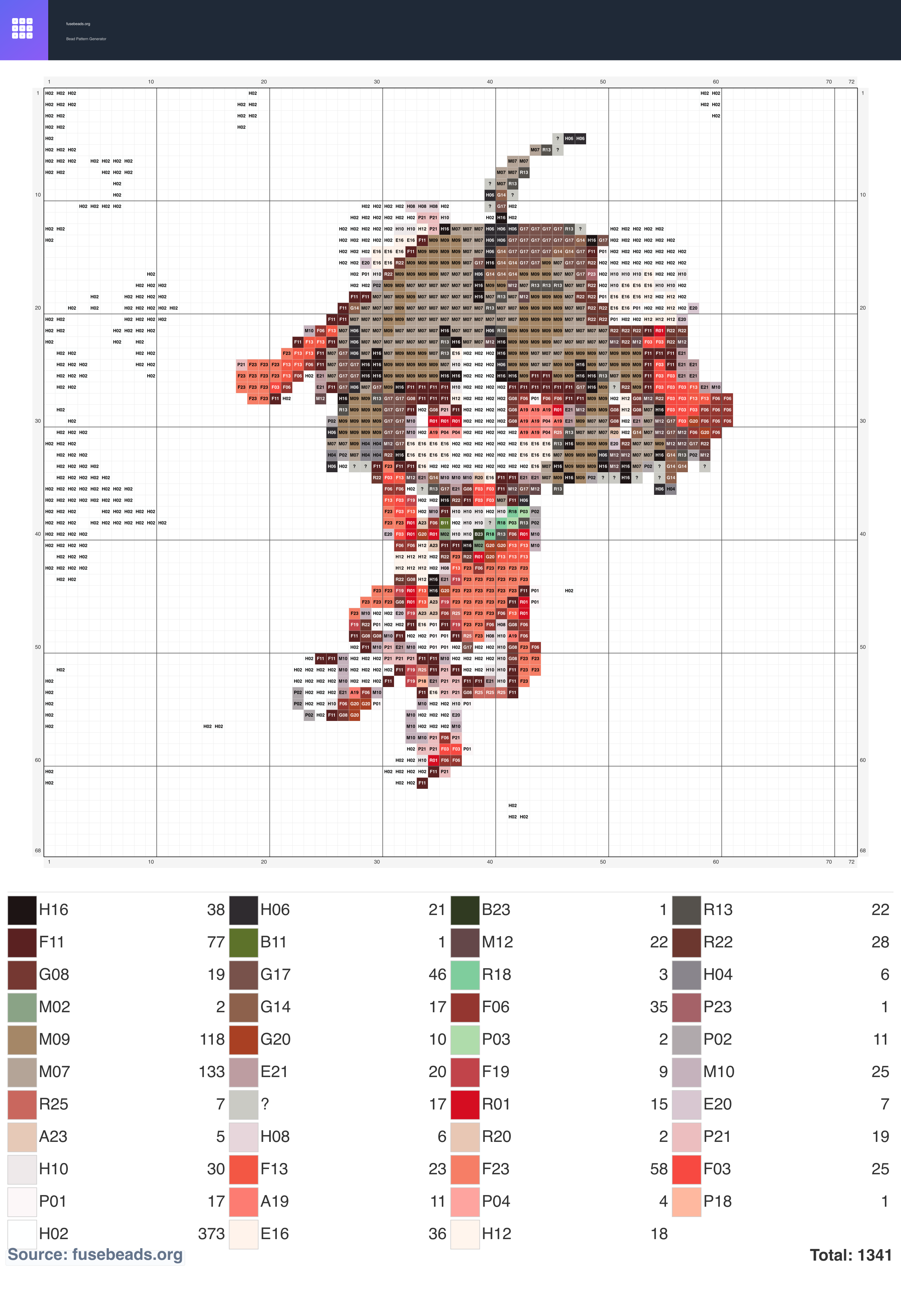 Kawaii #551 perler beads pattern