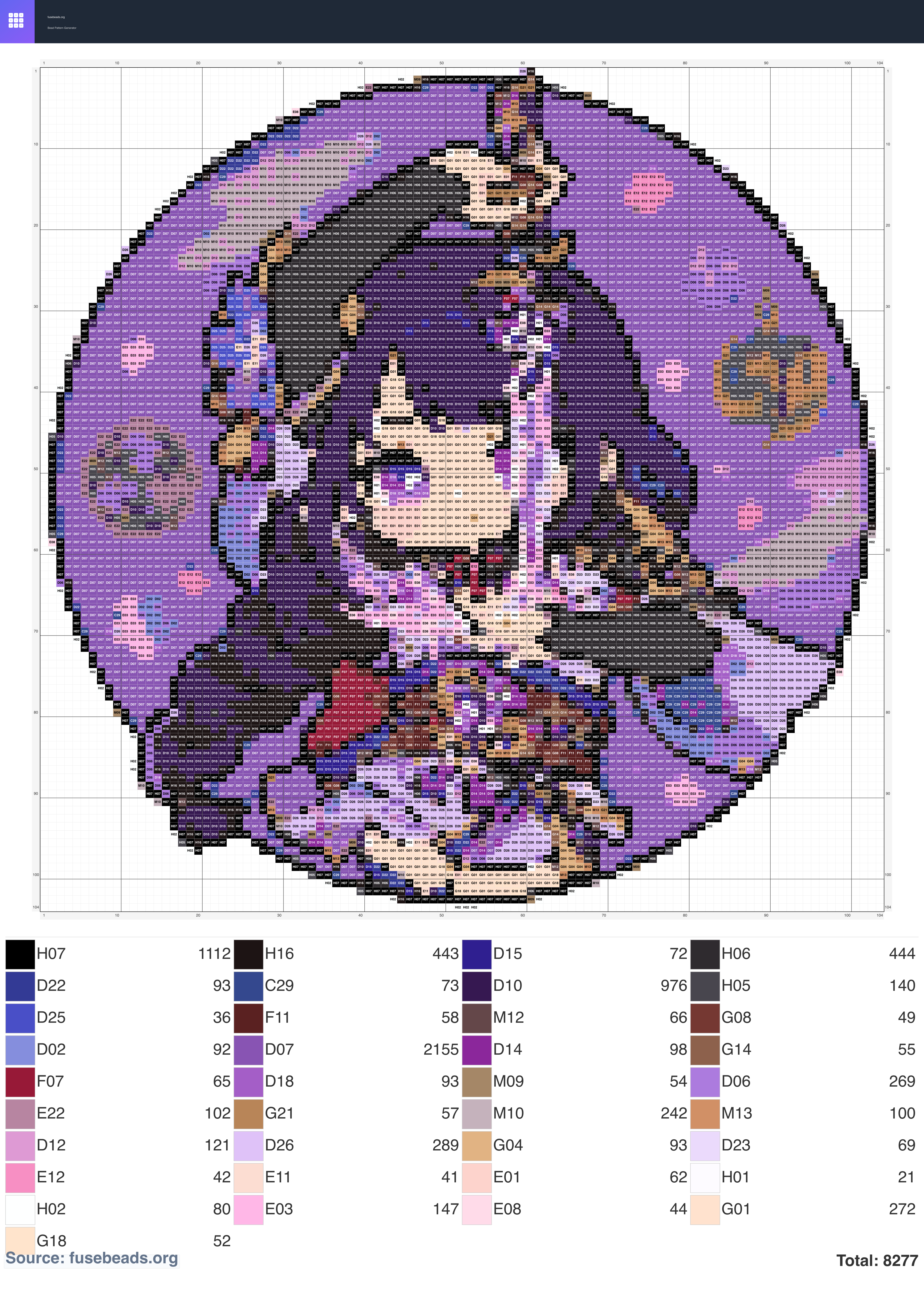 ， Love You ！ perler beads pattern