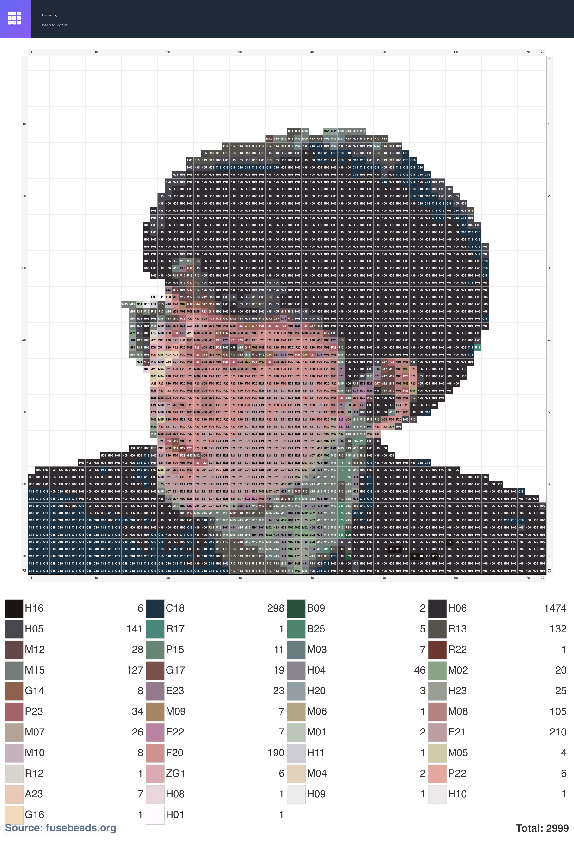 Viper perler beads pattern