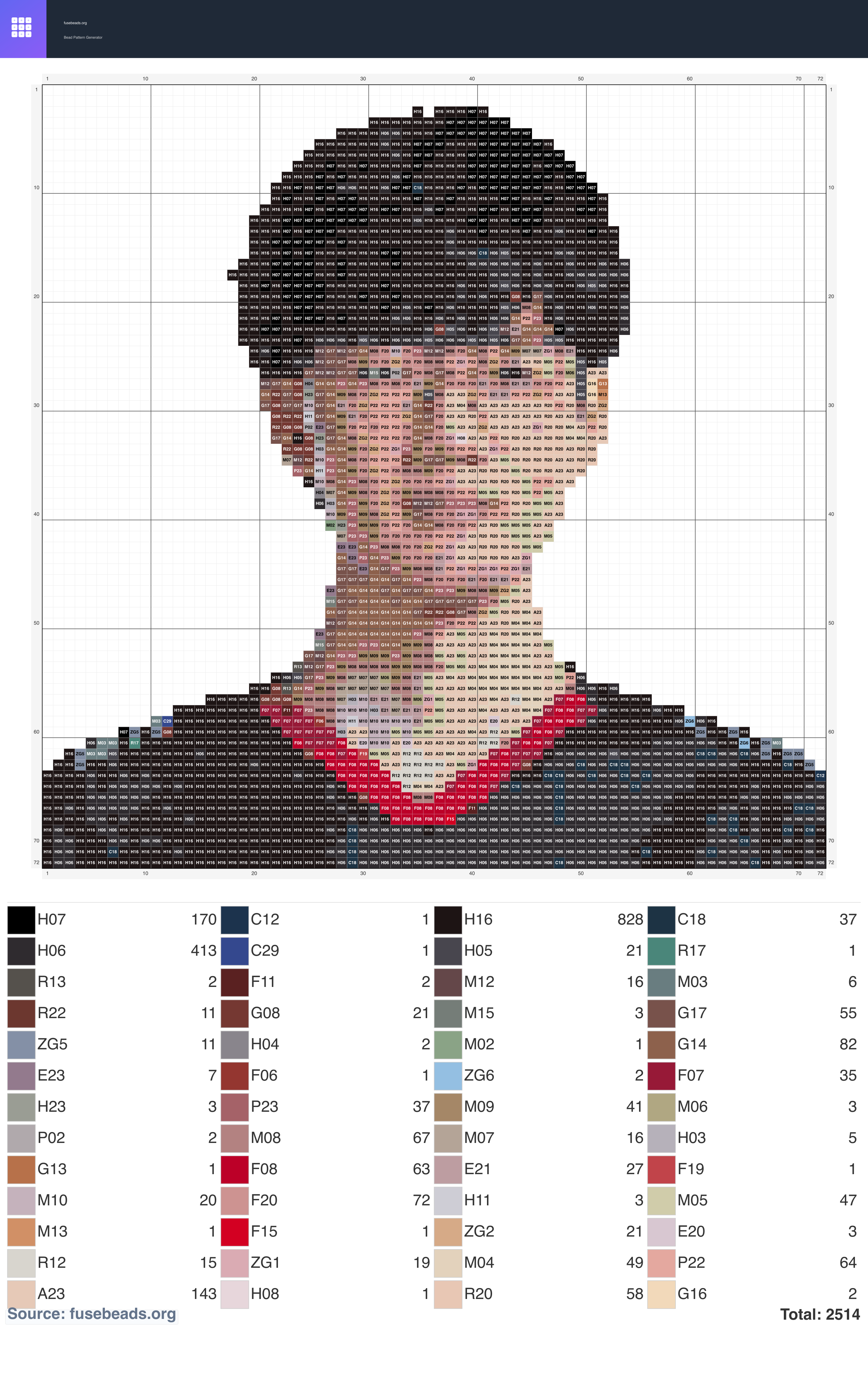 Viper perler beads pattern