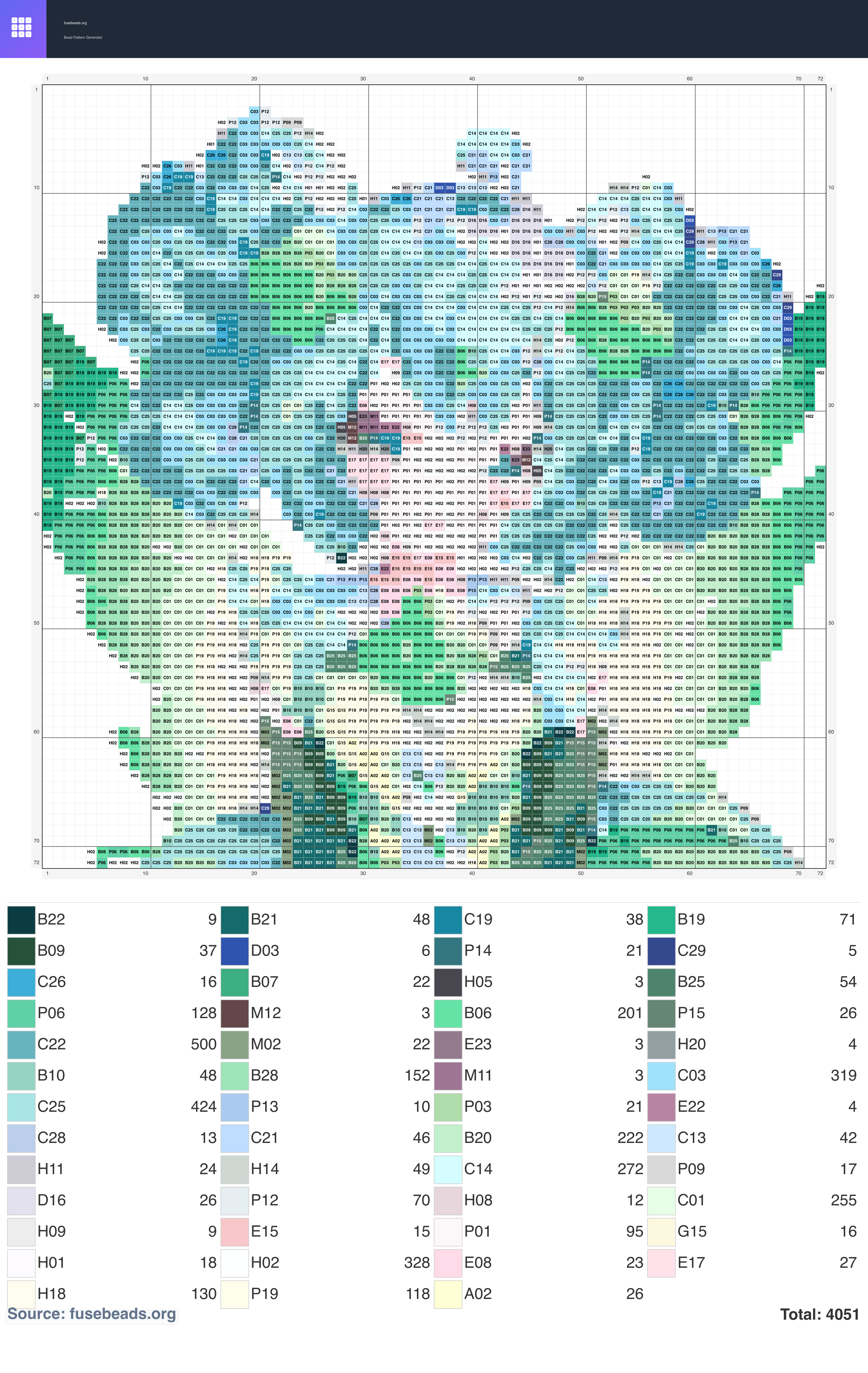 Kawaii #591 perler beads pattern