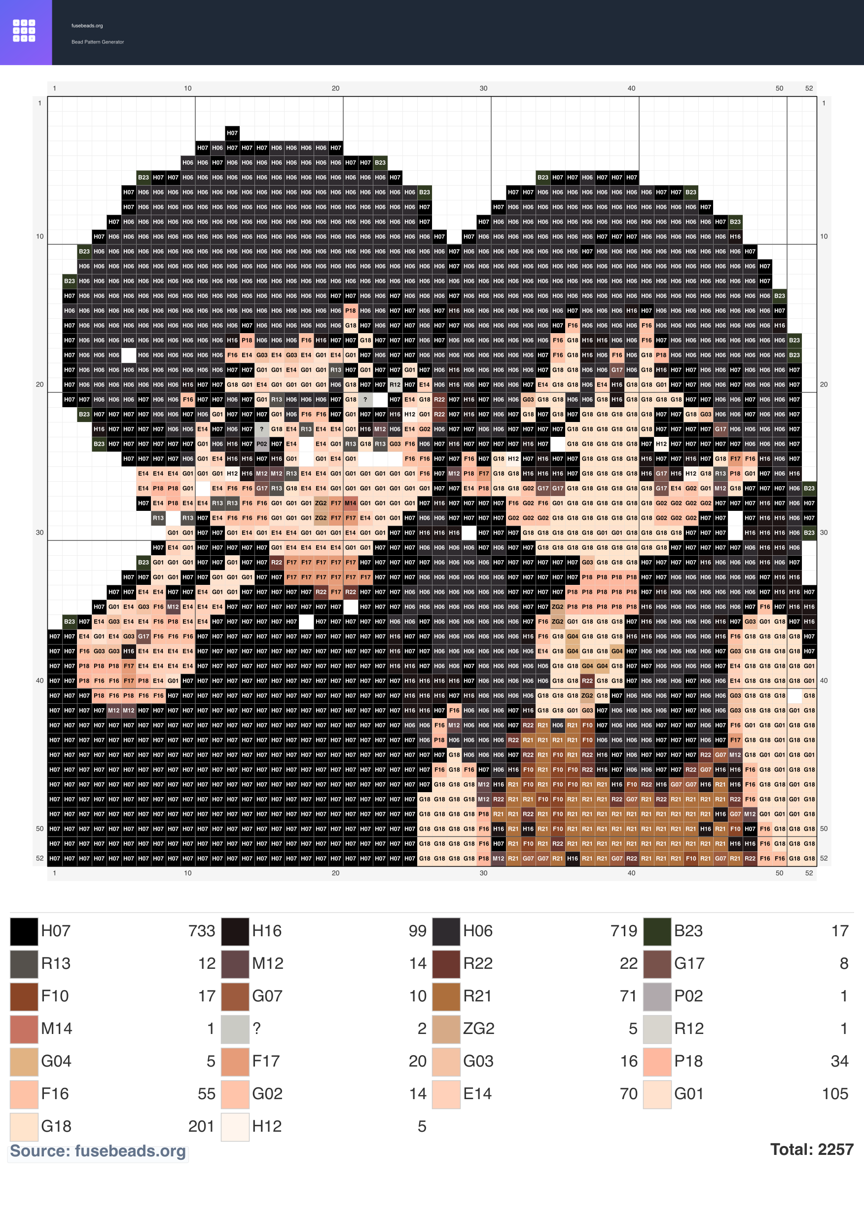 Couple perler beads pattern