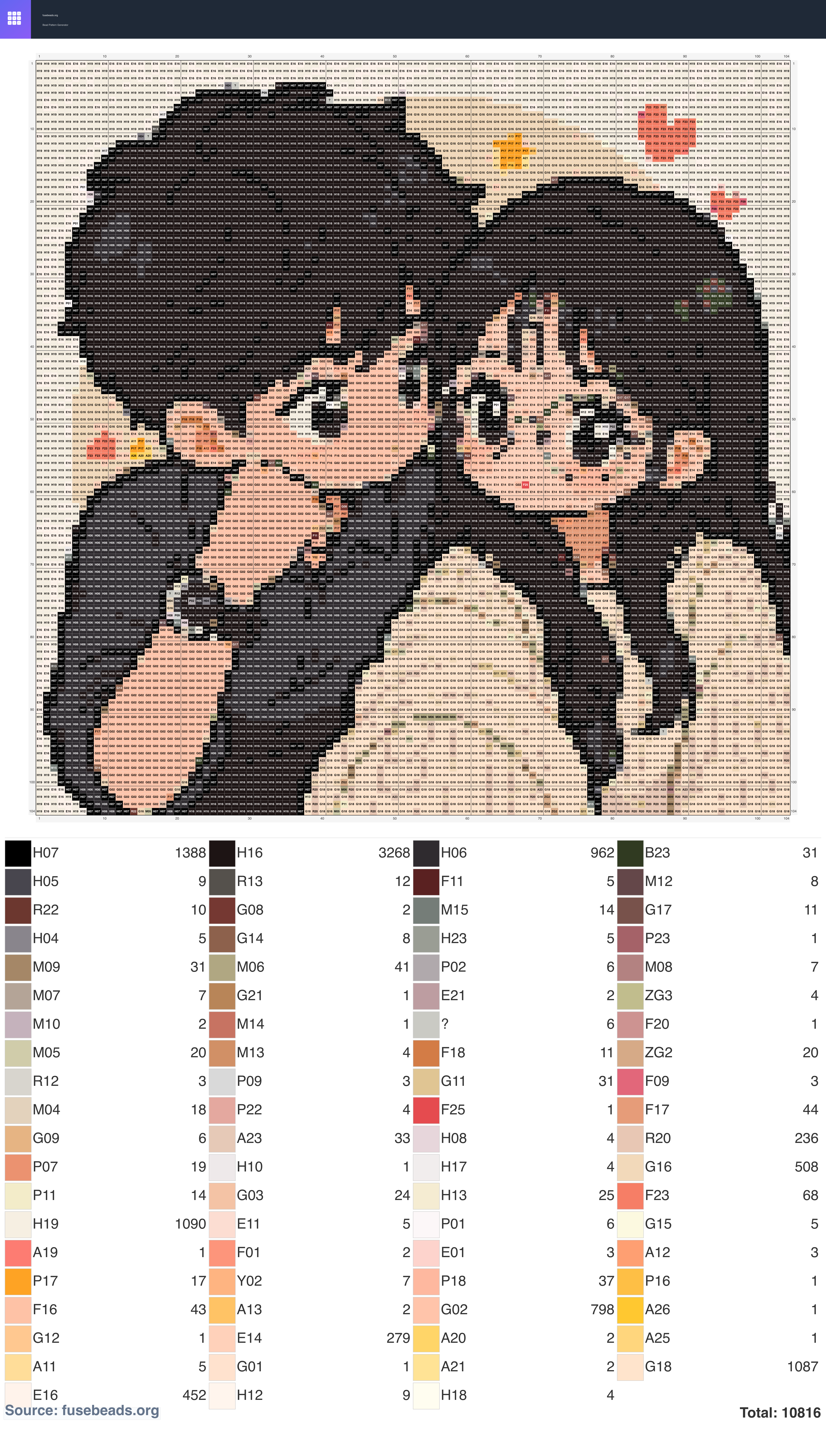 Kawaii #599 perler beads pattern